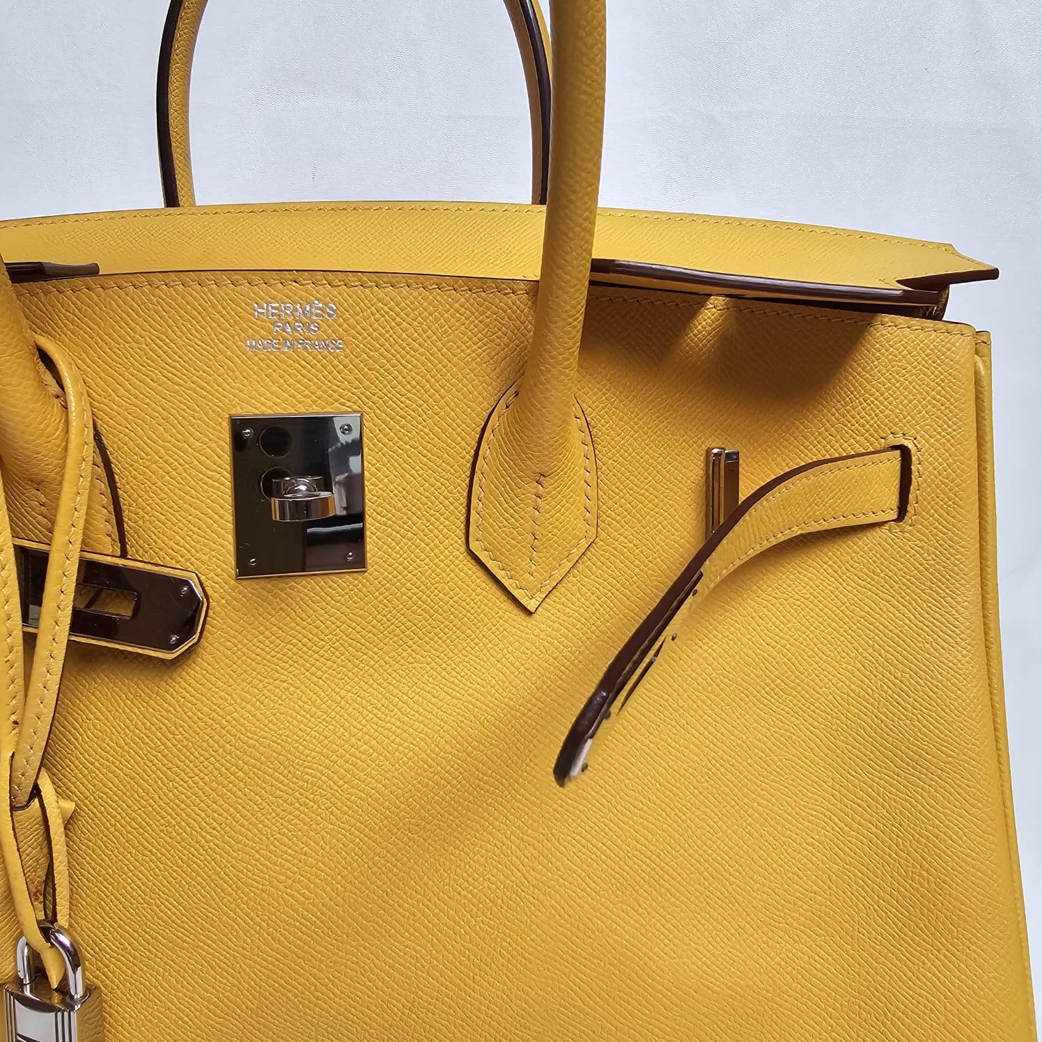 Hermes 2010 Epsom Jaune Soleil Birkin 35 Bag 2