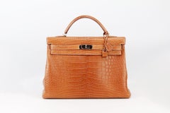 Hermès 2010 Kelly 40cm Matte Alligator Mississippiensis Leather Bag