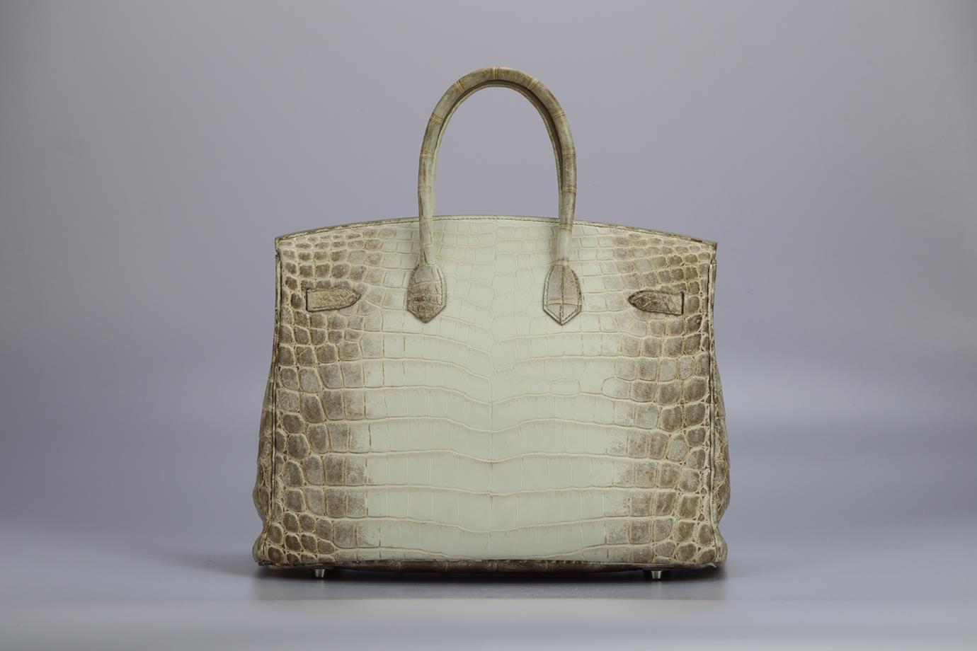Hermès 2011 Birkin 35cm Himalayan Matte Niloticus Crocodile Bag For Sale 2