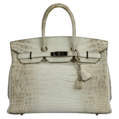 Hermès 2011 Birkin 35cm Himalayan Matte Niloticus Crocodile Bag