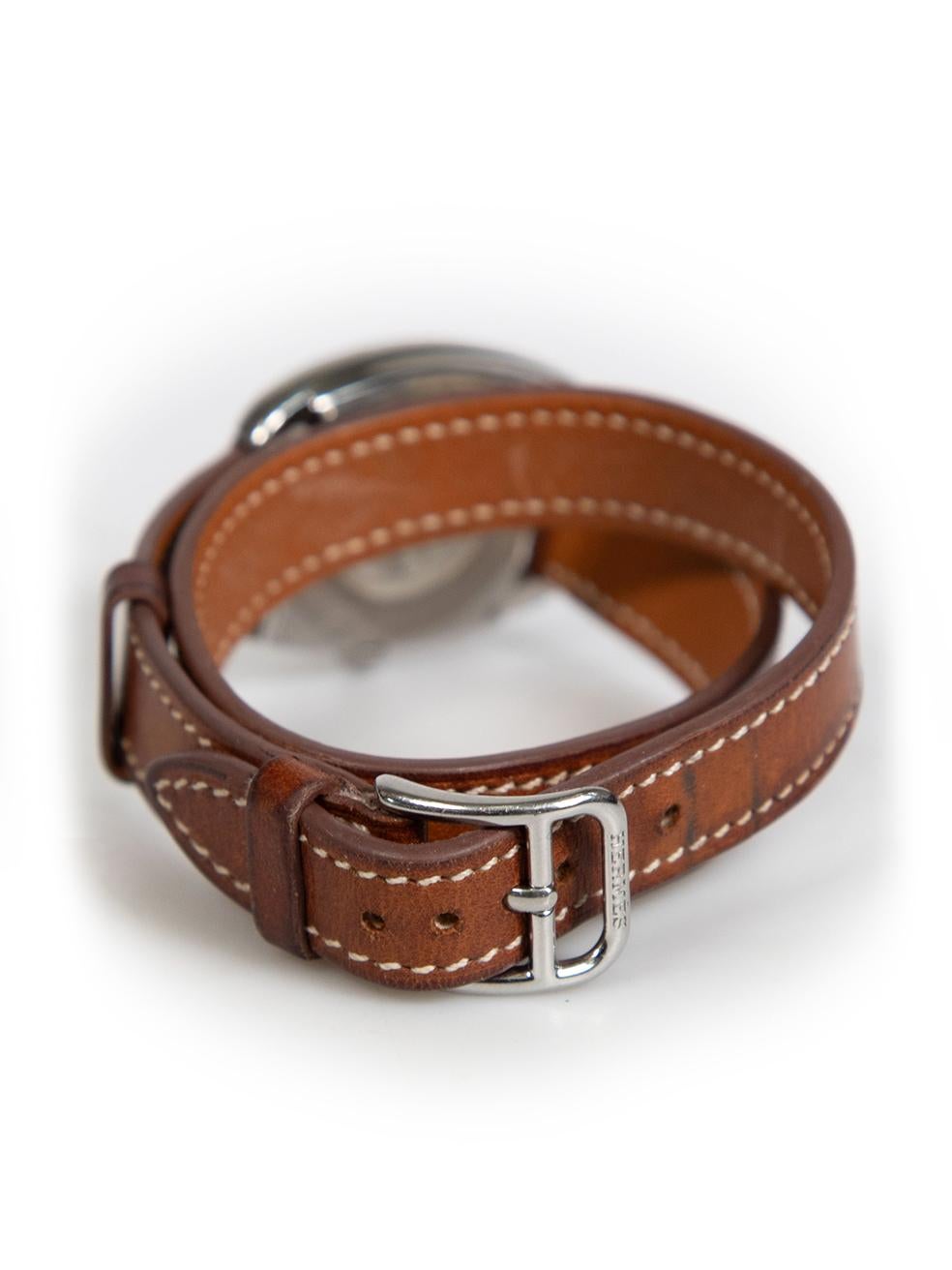 Women's Hermès 2011 Brown Leather Cape Cod Watch