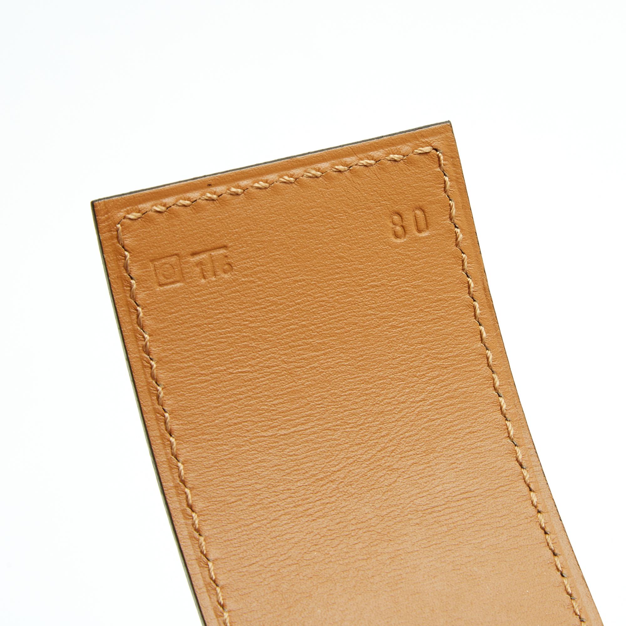 Hermès 2011 Ceinture T80 Klein Blu Cintura Collier de Chien 50 32in Hermes in vendita 2