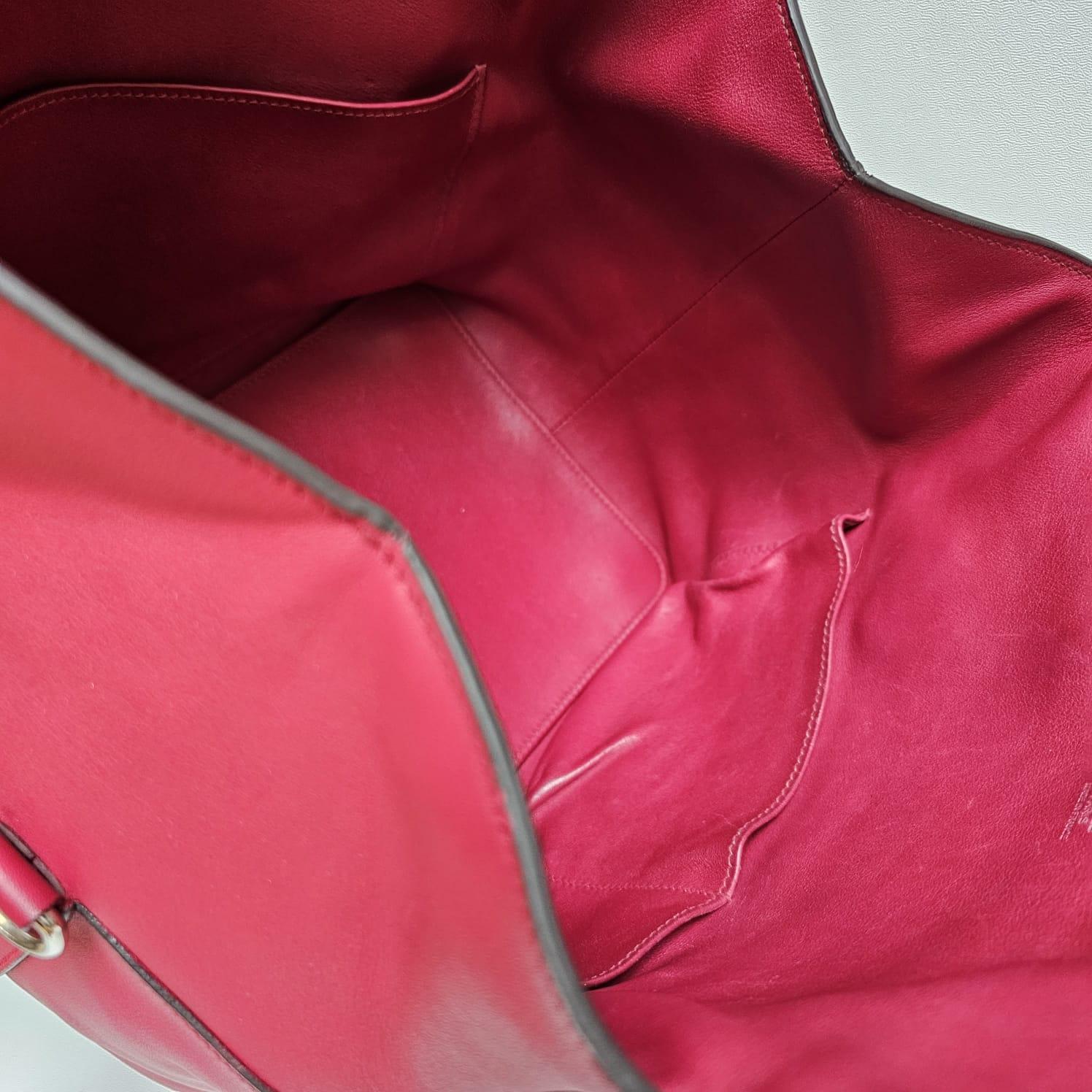 Hermes 2011 Evercolor Rouge Grenat Toolbox 26 Bag For Sale 8