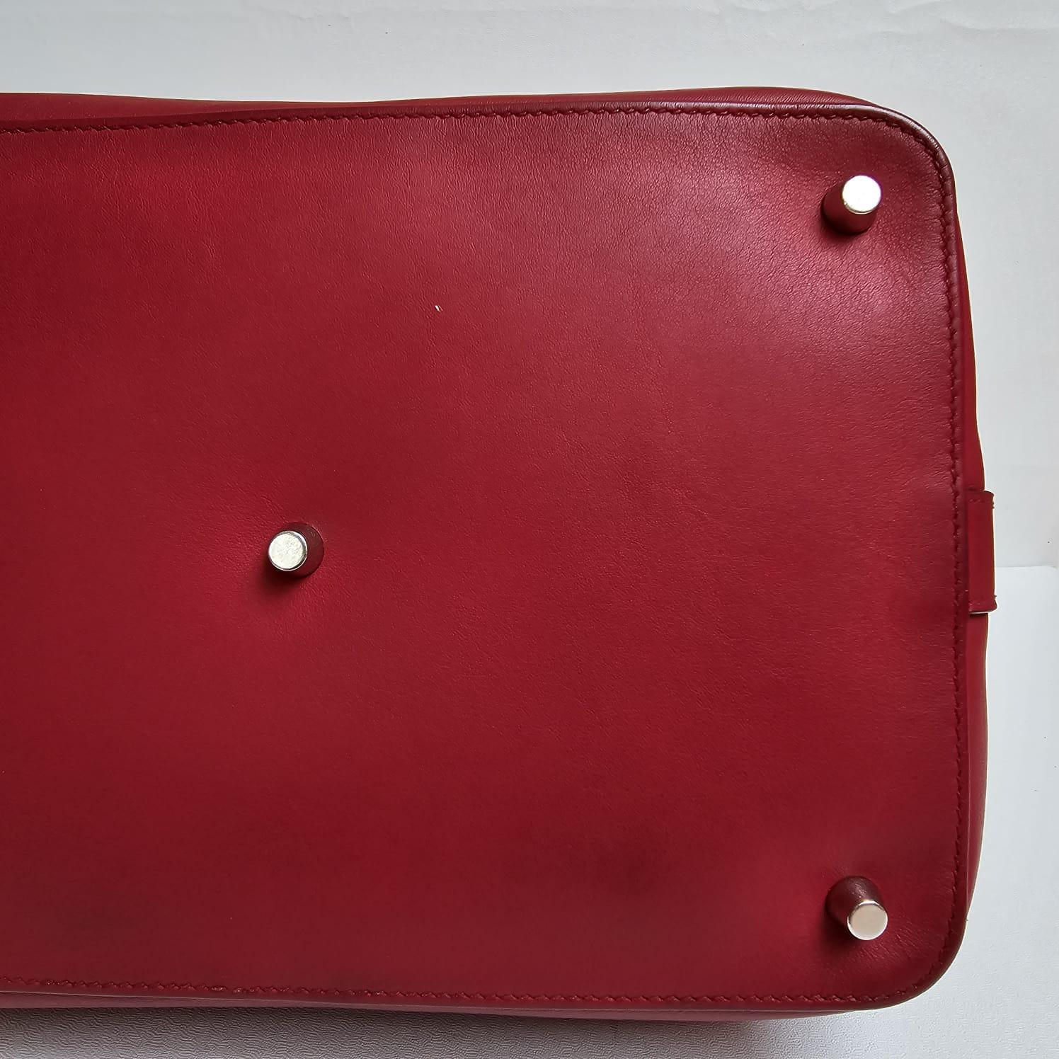 Hermes 2011 Evercolor Rouge Grenat Toolbox 26 Bag For Sale 1