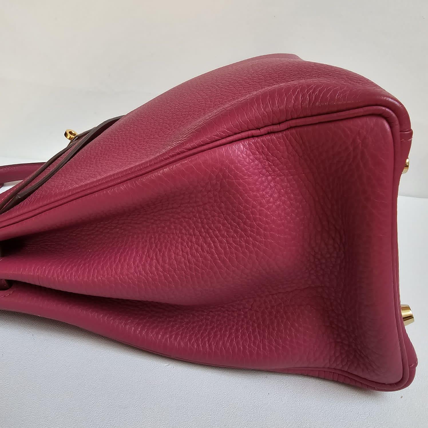 Hermes 2011 Kelly 35 Togo Purple Tosca Bag GHW For Sale 8