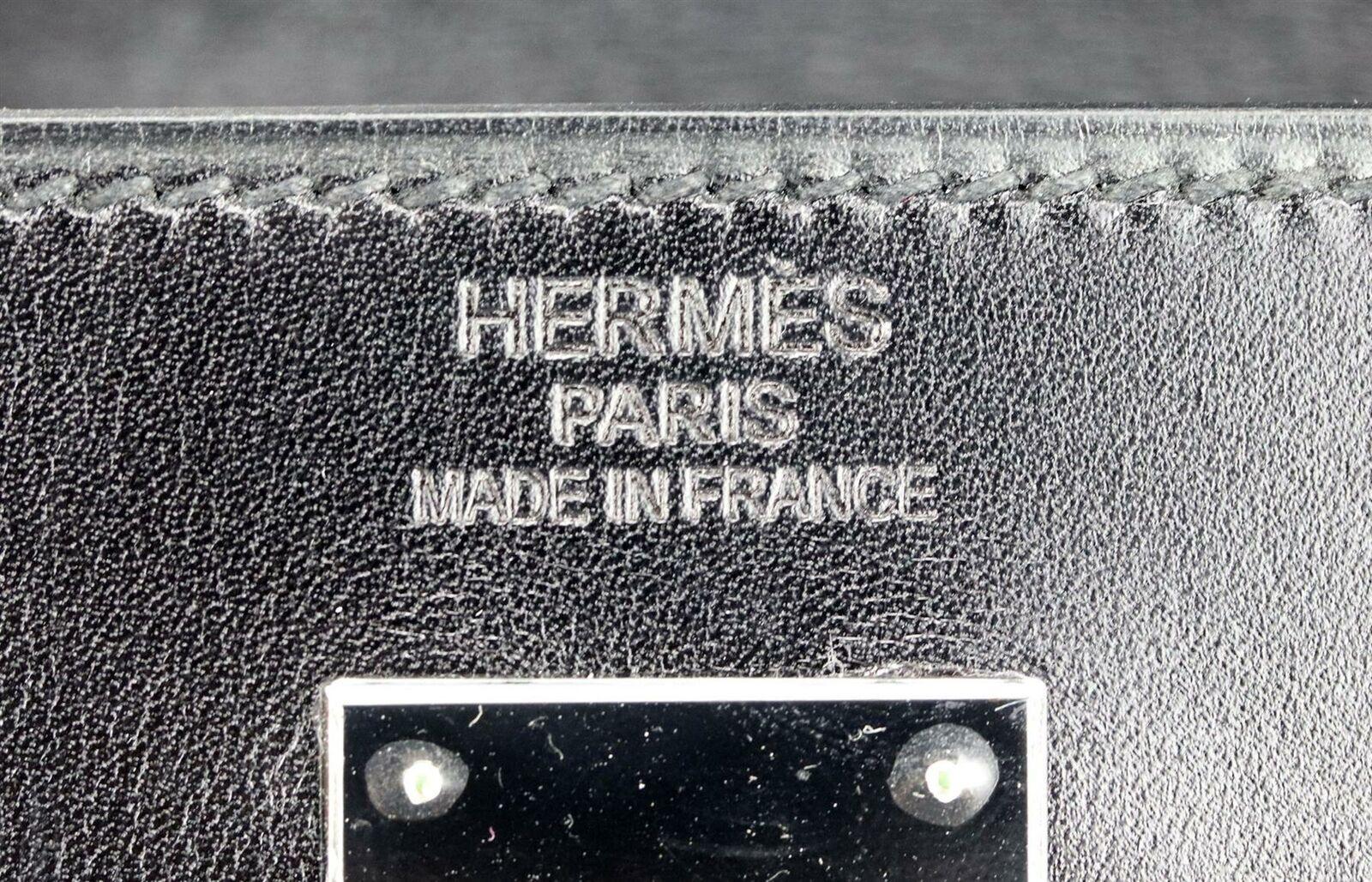 Hermès 2011 Kelly 35cm So Black Box Calf Leather Bag  4