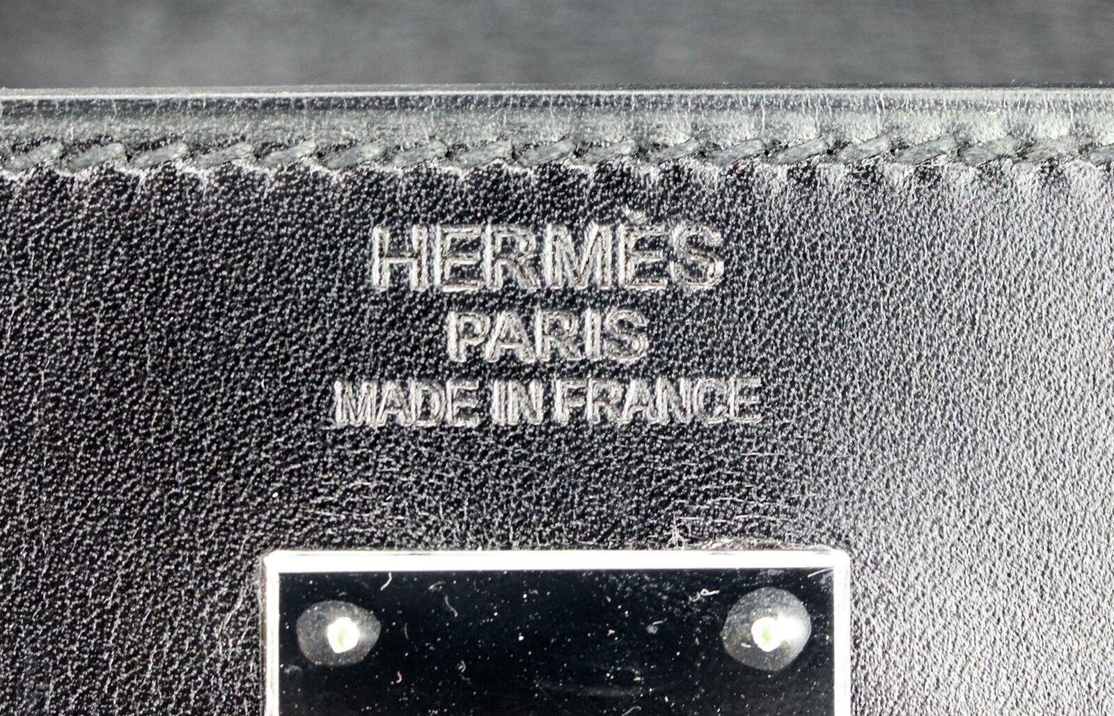 Hermès 2011 Kelly 35cm So Black Box Calf Leather Bag 4