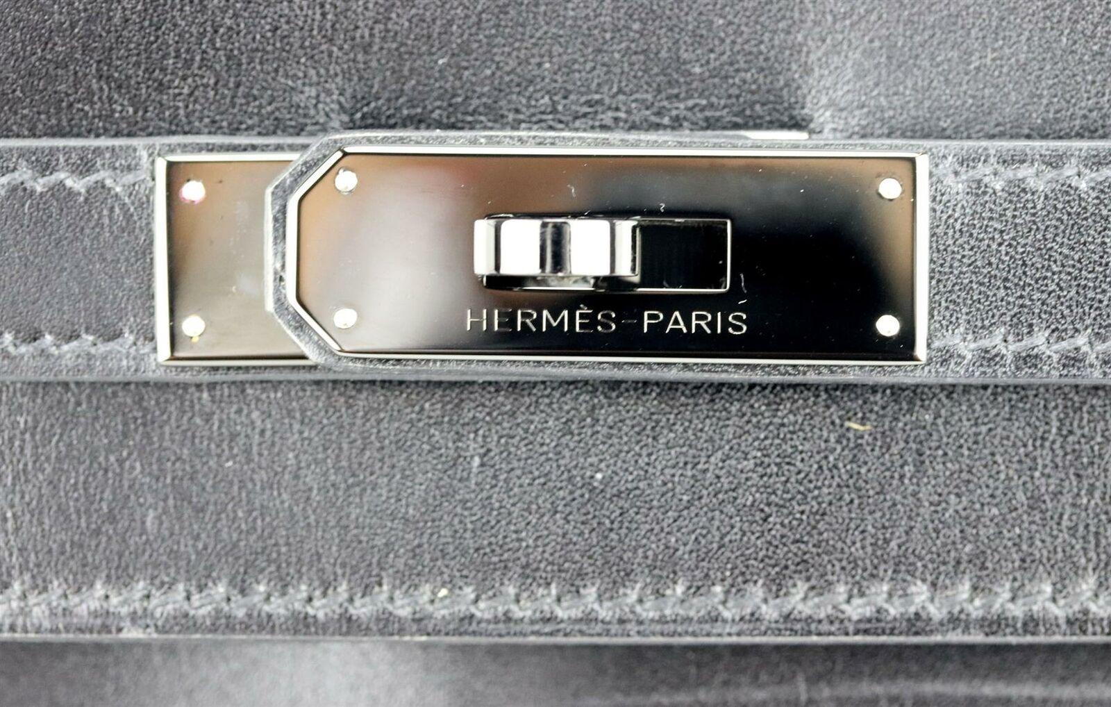 Hermès 2011 Kelly 35cm So Black Box Calf Leather Bag  1