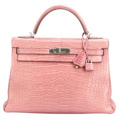 Hermès 2011 Kelly Ii Retourne 32cm Alligator Leather Bag