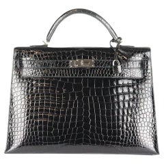 Hermès 2011 Kelly Sellier 40cm Crocodile Prorsus Leather Bag