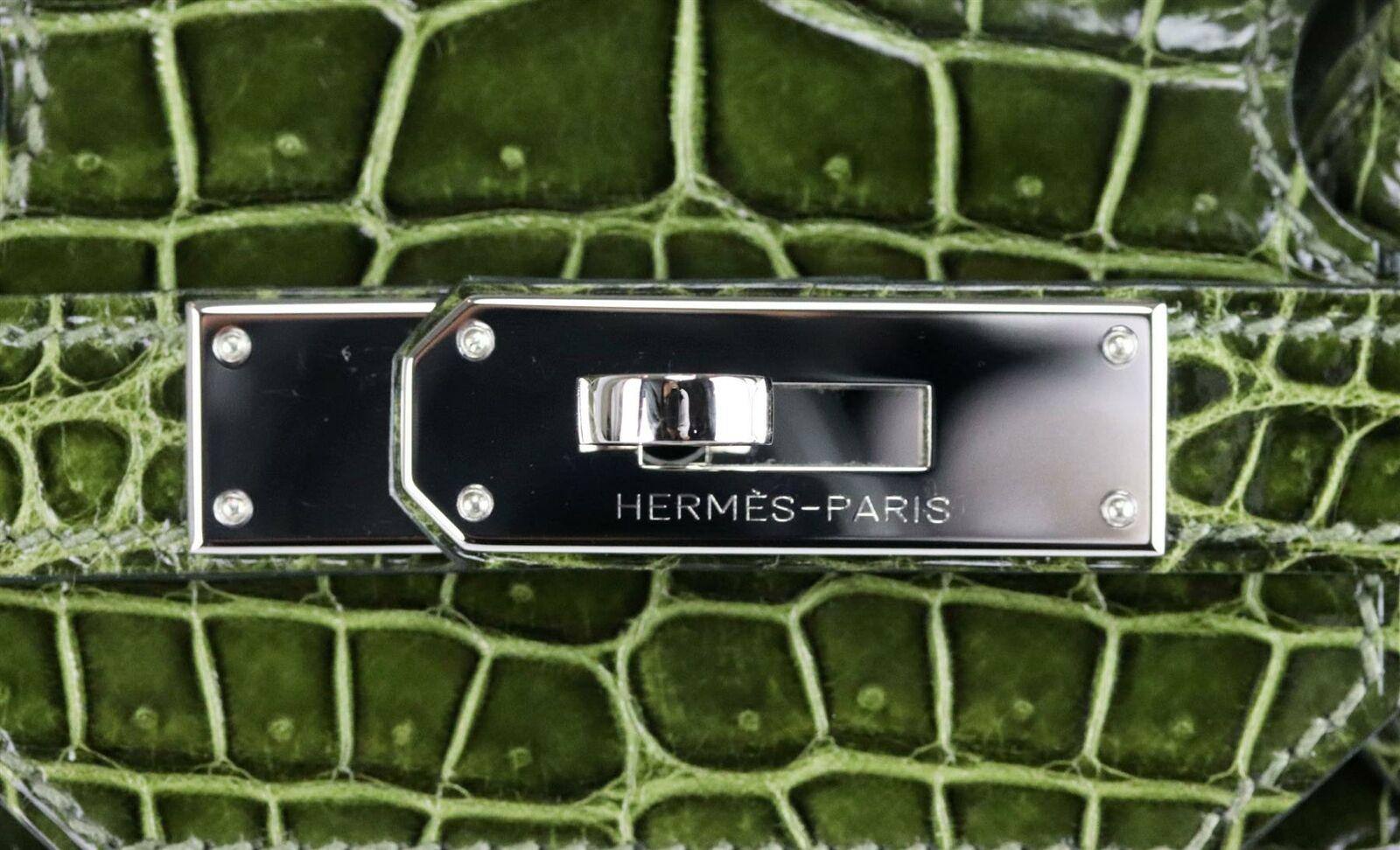 Hermès 2012 Birkin 35cm Porosus Crocodile Leather Bag  1