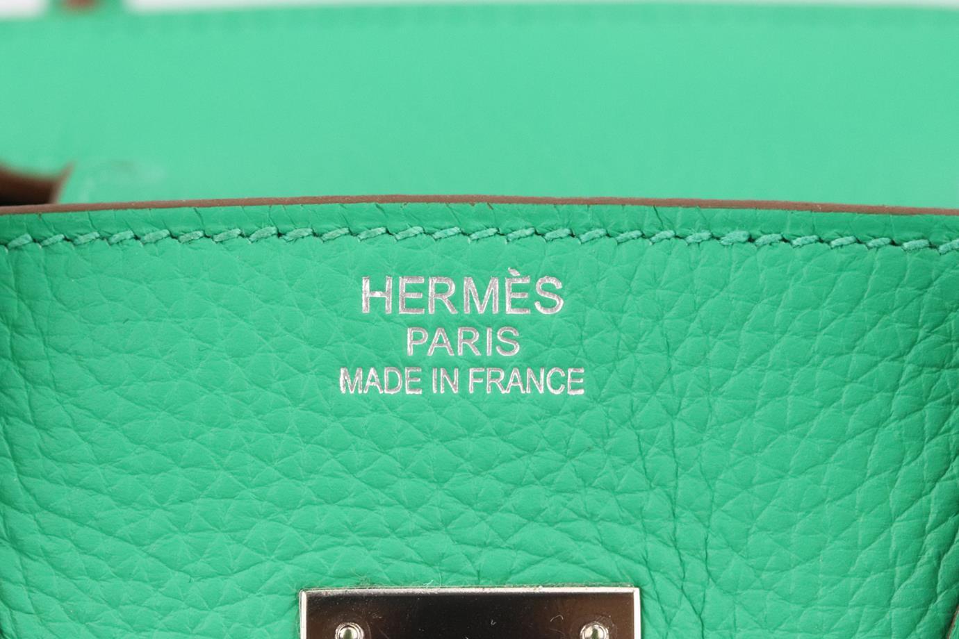 Hermès 2012 Birkin 35cm Togo Leather Bag en vente 8