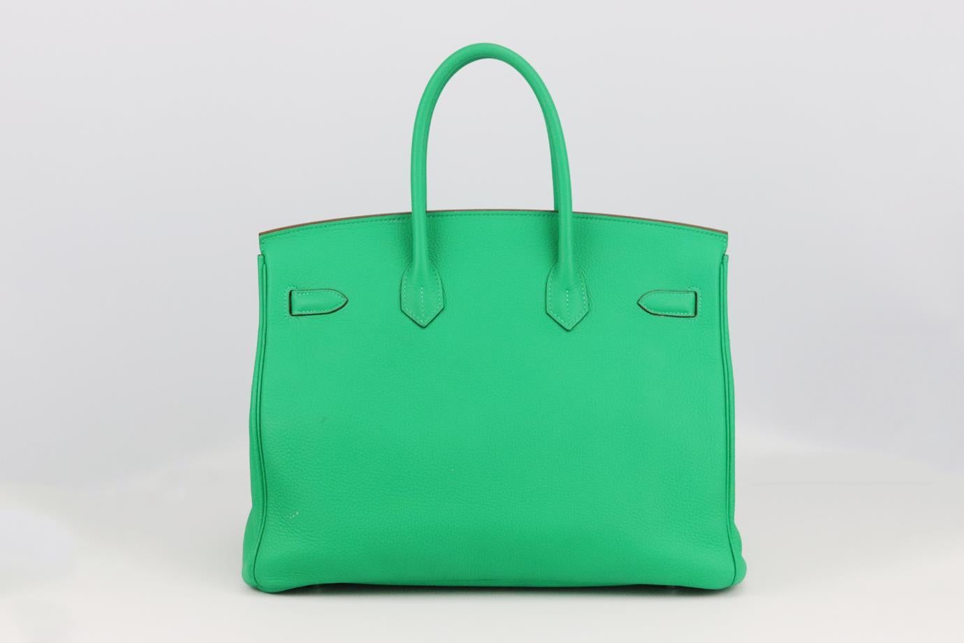 Hermès 2012 Birkin 35cm Togo Leather Bag Excellent état - En vente à London, GB