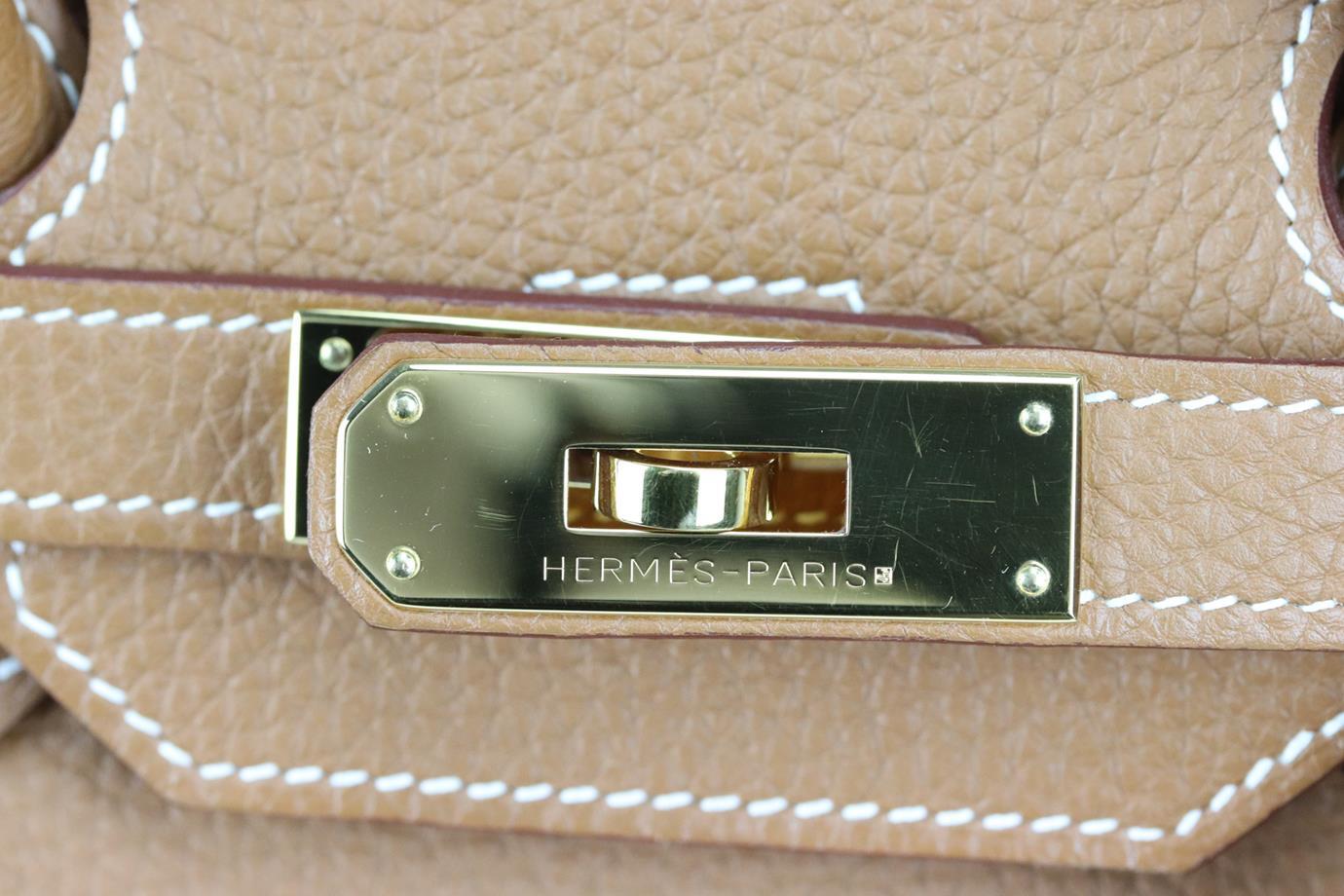 Hermès 2012 Birkin 35cm Veau Togo Leather Bag For Sale 7