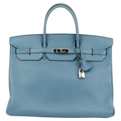 Hermès 2012 Birkin 40cm Clemence Leather Bag