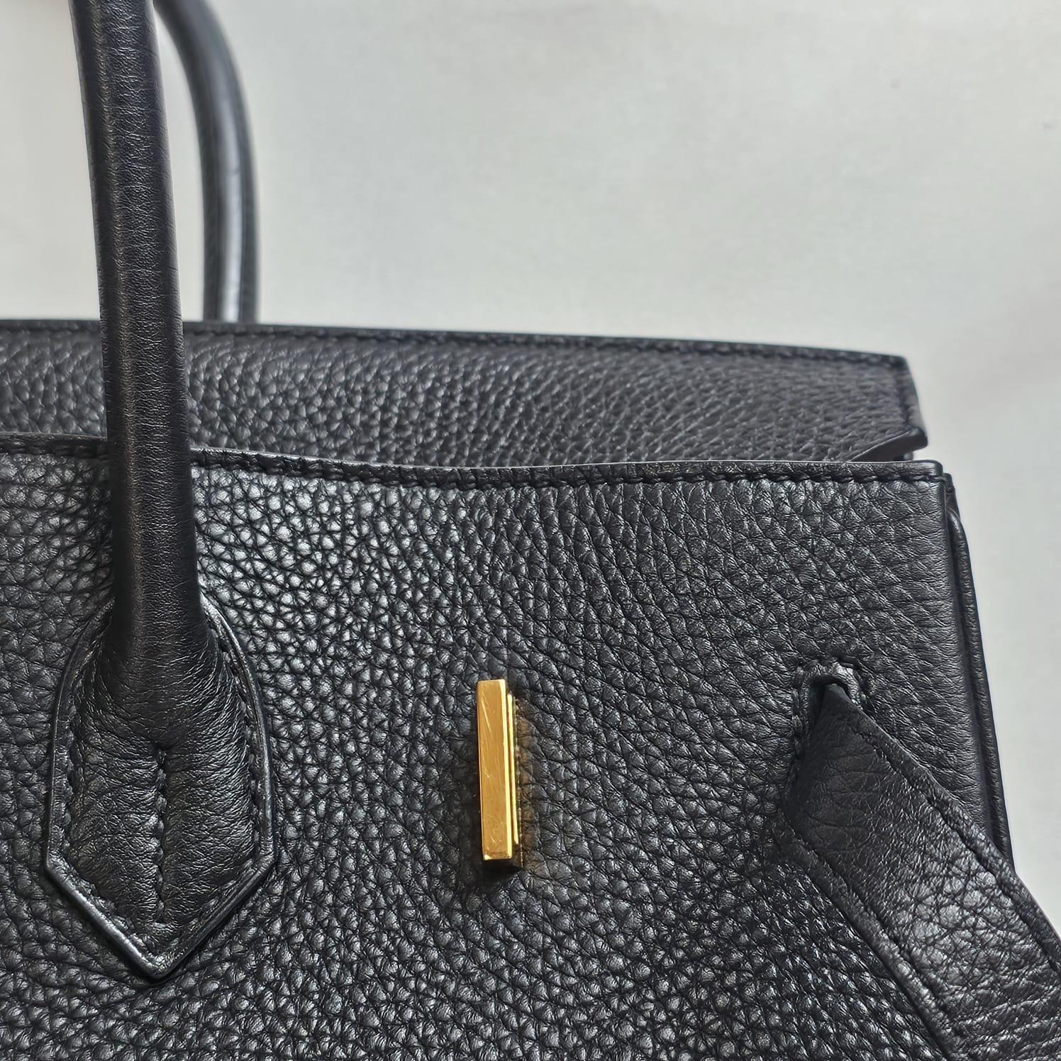 Hermes 2012 Black Togo Birkin 35 Bag 7
