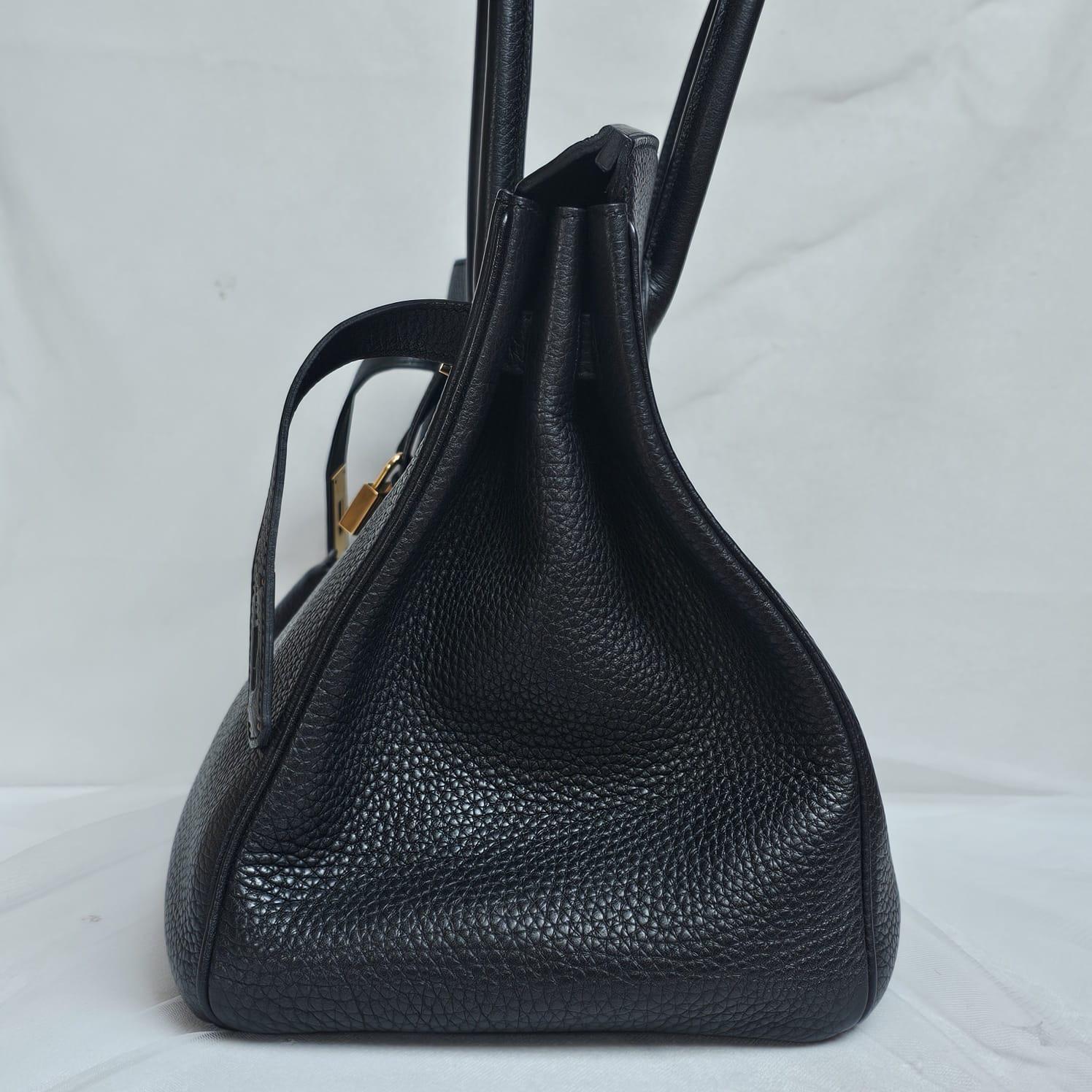 Hermes 2012 Black Togo Birkin 35 Bag 8