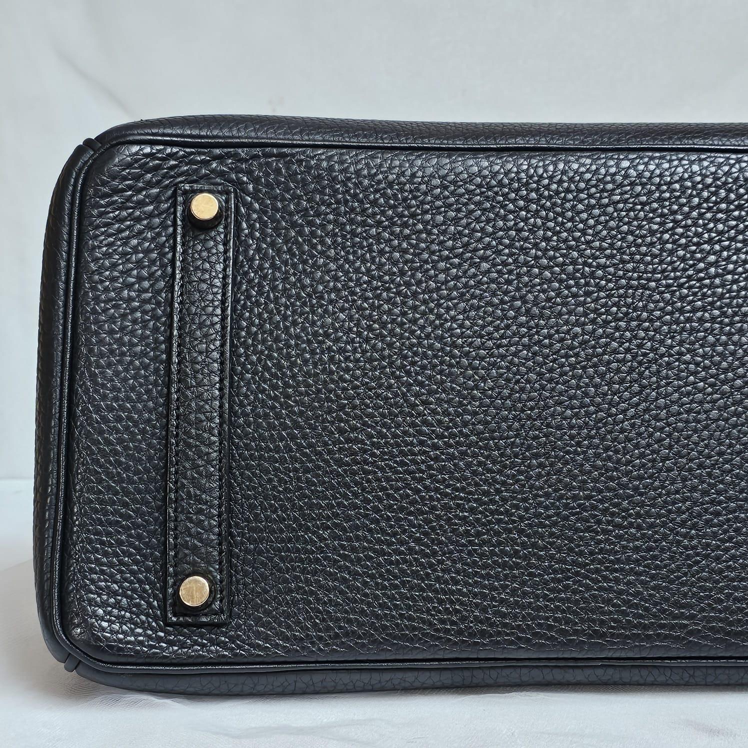 Hermes 2012 Black Togo Birkin 35 Bag 12