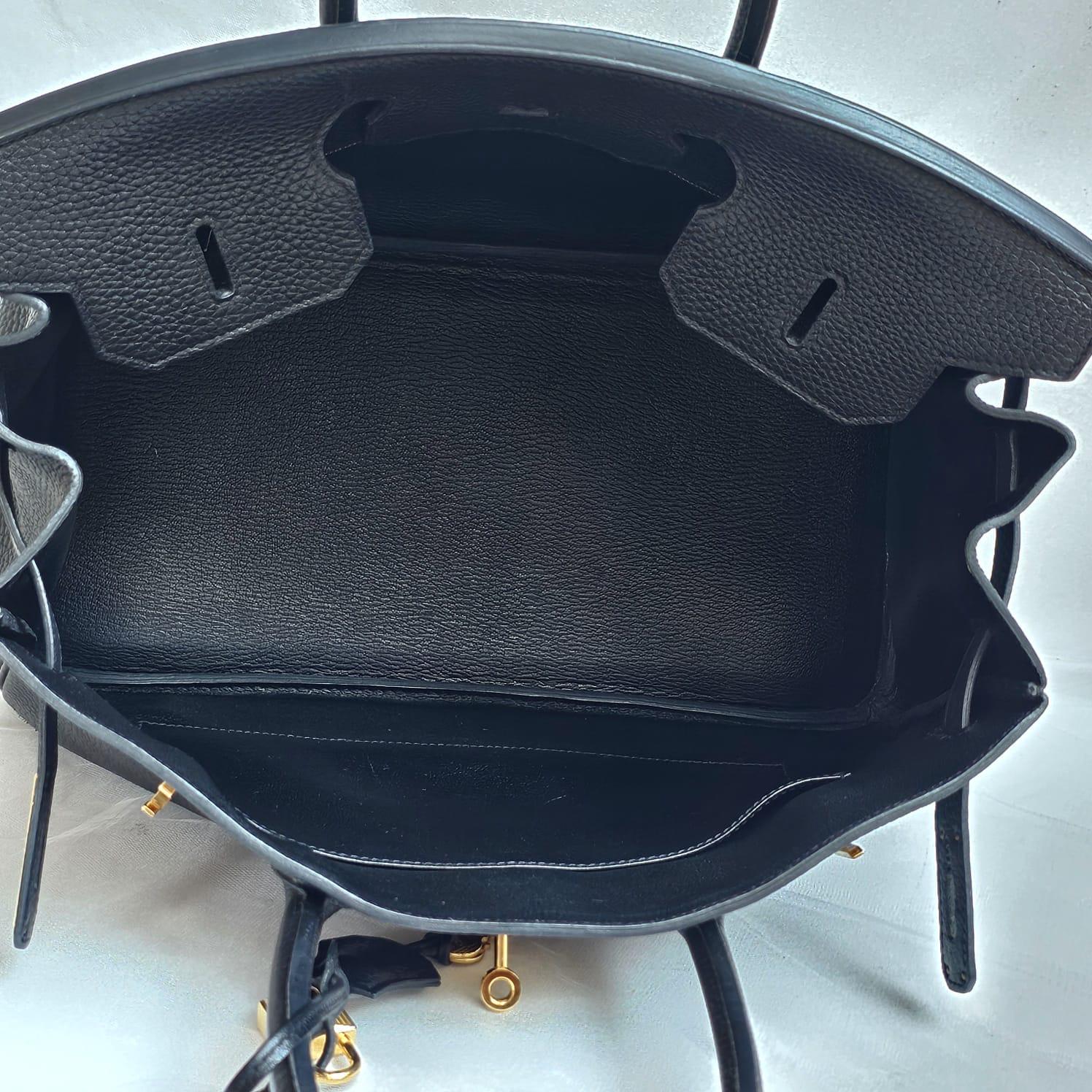 Hermes 2012 Black Togo Birkin 35 Bag 16
