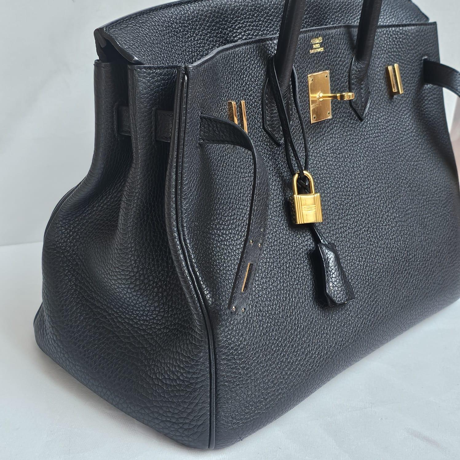 Hermes 2012 Black Togo Birkin 35 Bag 2