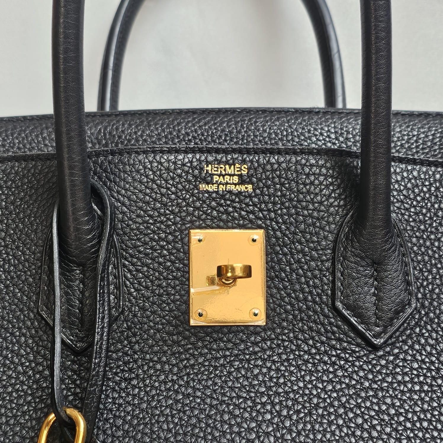 Hermes 2012 Black Togo Birkin 35 Bag 3