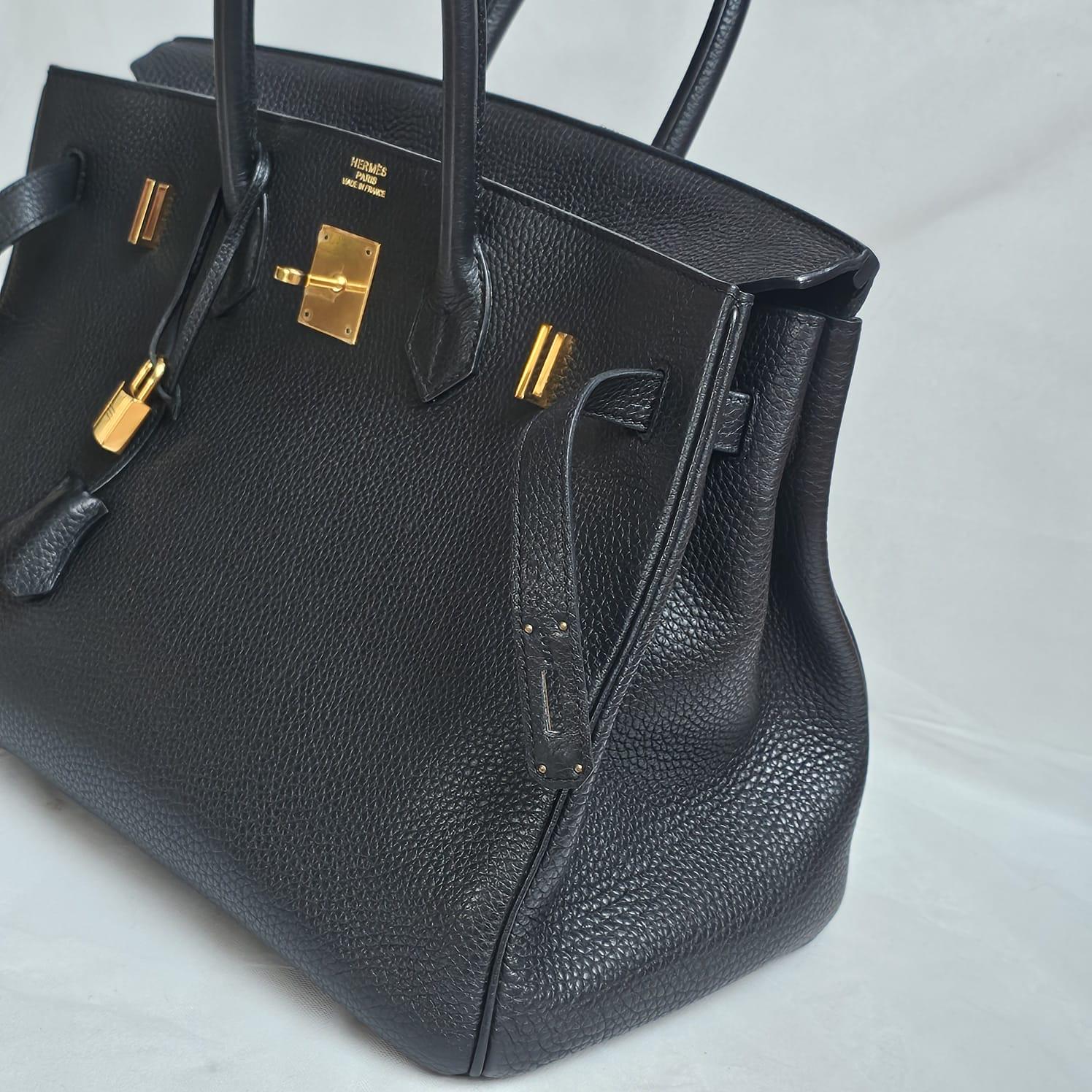 Hermes 2012 Black Togo Birkin 35 Bag 4