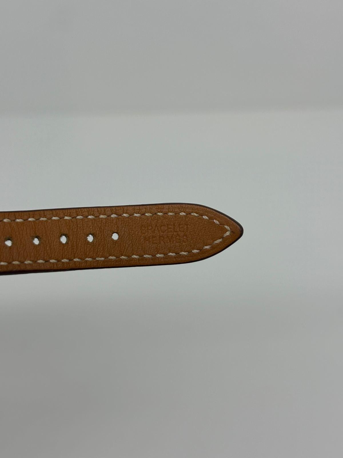 Hermes 2012 Gold Double Tour Kelly Watch For Sale 6