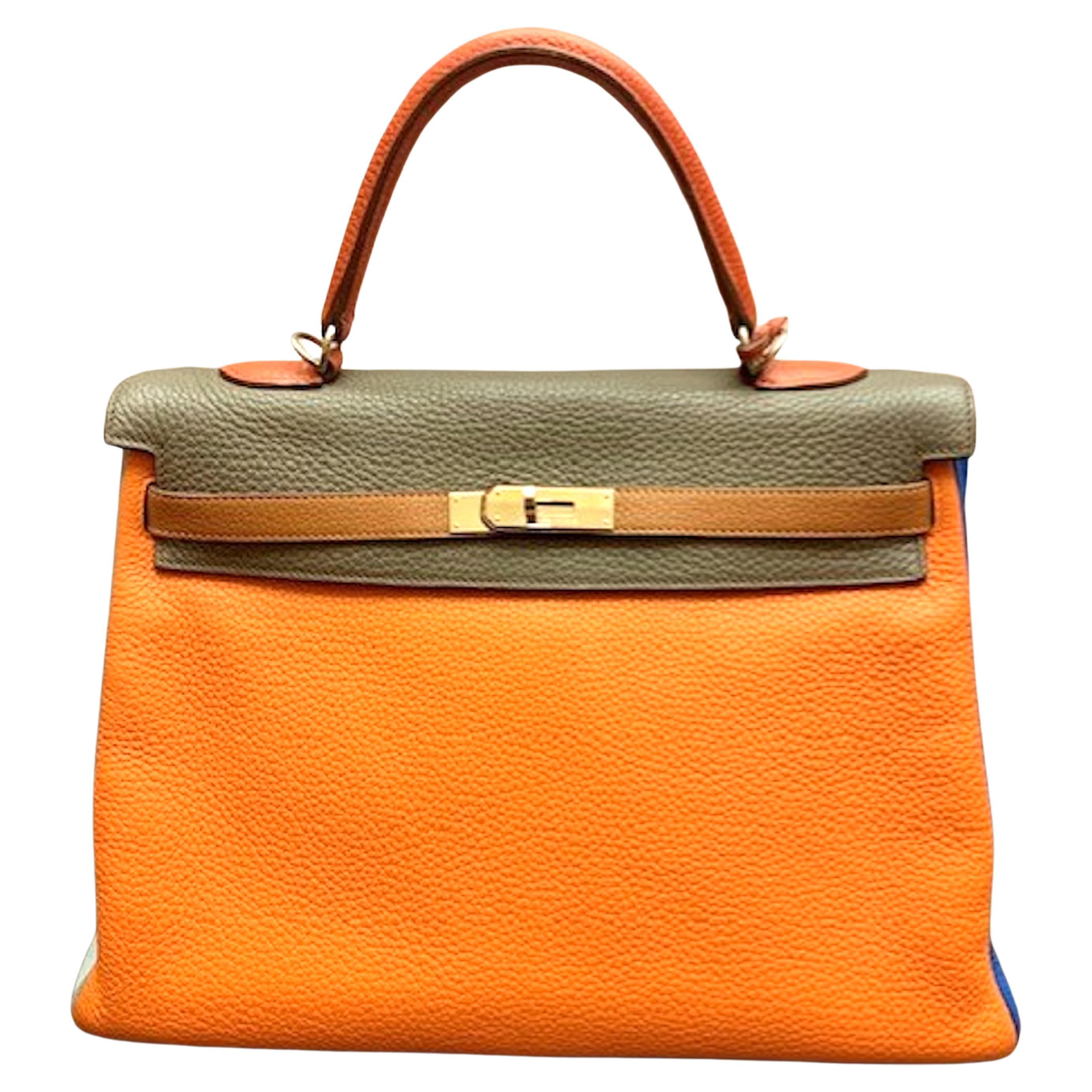 Hermes  2012 Kelly 35 Arlequin Bag Limited Edition. For Sale