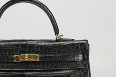 Hermès 2012 Kelly Retourne 35cm Matte Alligator Leather Bag