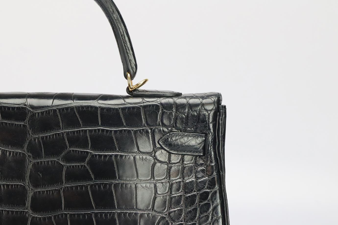 Hermès 2012 Kelly Retourne 35cm Matte Alligator Leather Bag 1