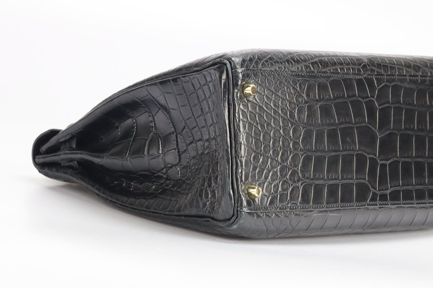 Hermès 2012 Kelly Retourne 35cm Matte Alligator Leather Bag 3