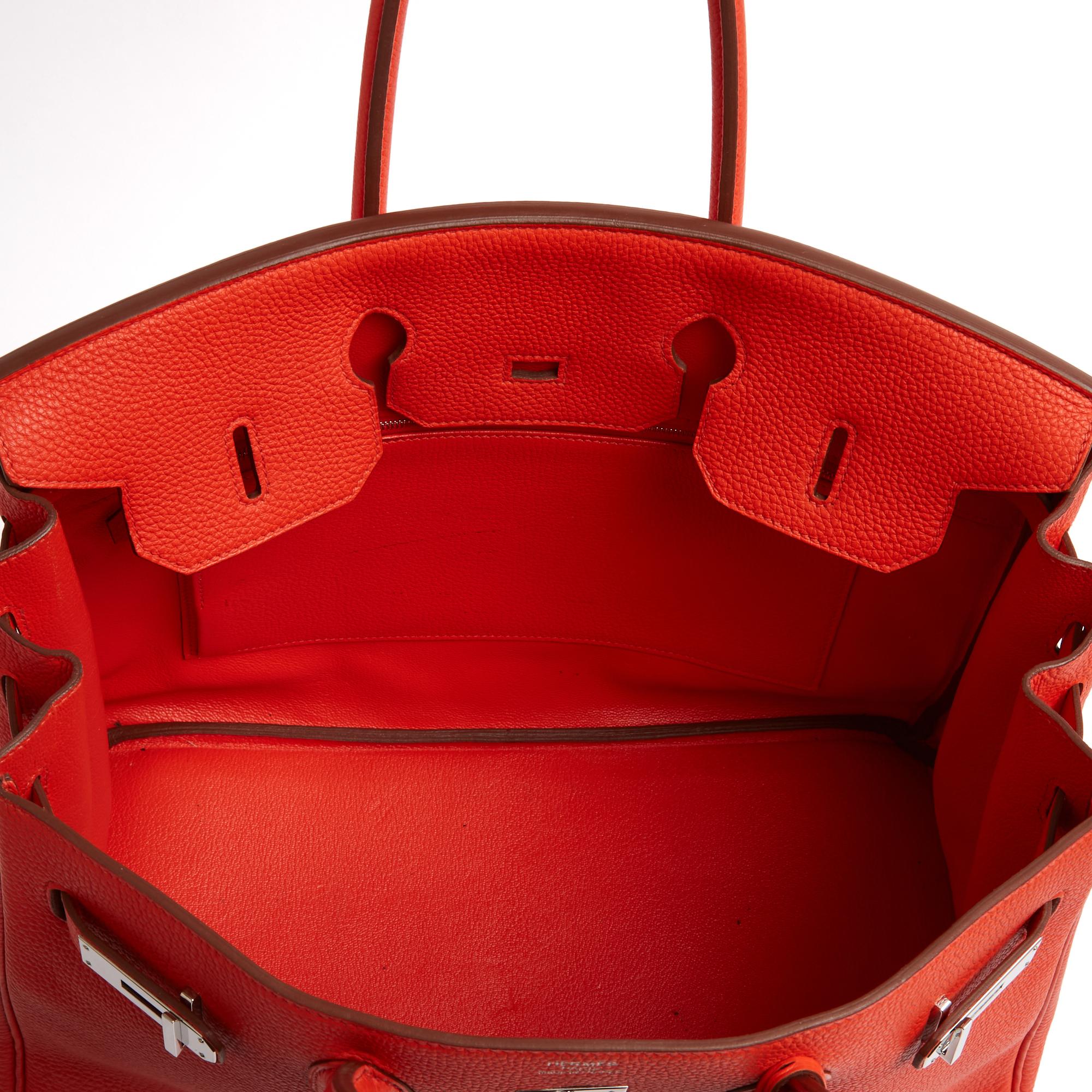 Hermès 2012 Sac Birkin 35 Togo Capucine Leather 35 Silver HDW Birkin Bag Hermes 2