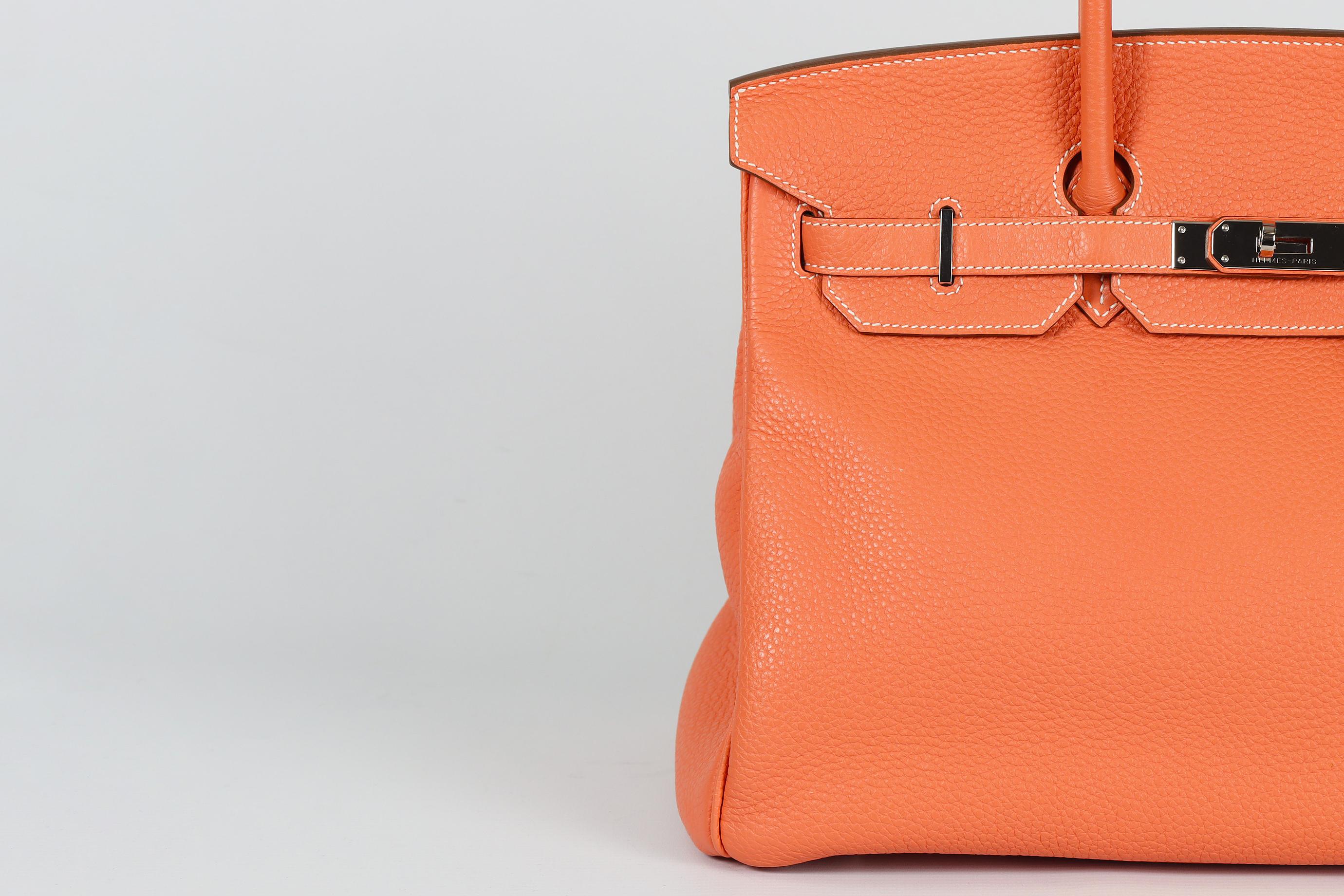 Hermès 2013 Birkin 35cm Clemence Leather Bag For Sale 8