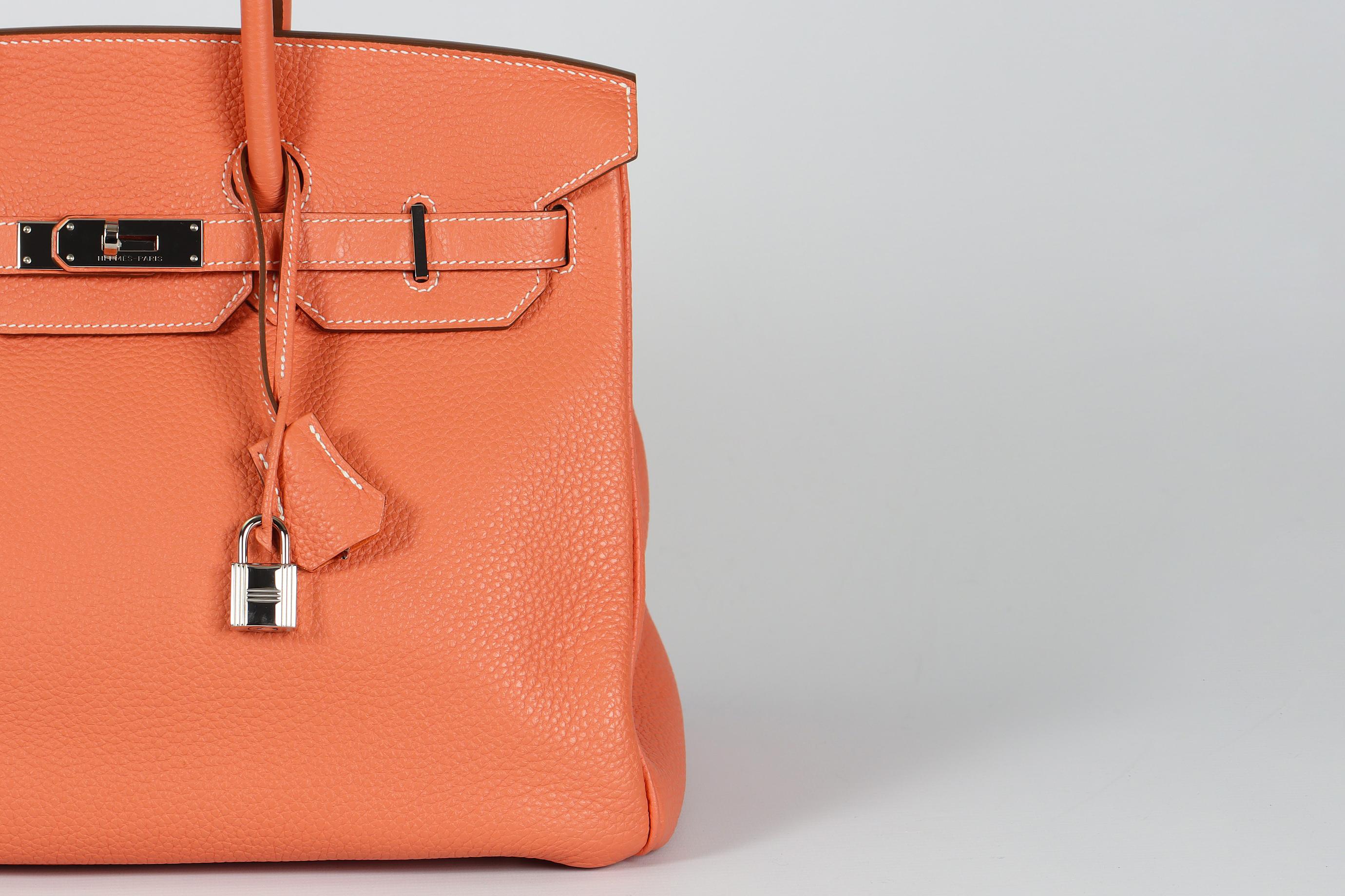 Hermès 2013 Birkin 35cm Clemence Leather Bag For Sale 9