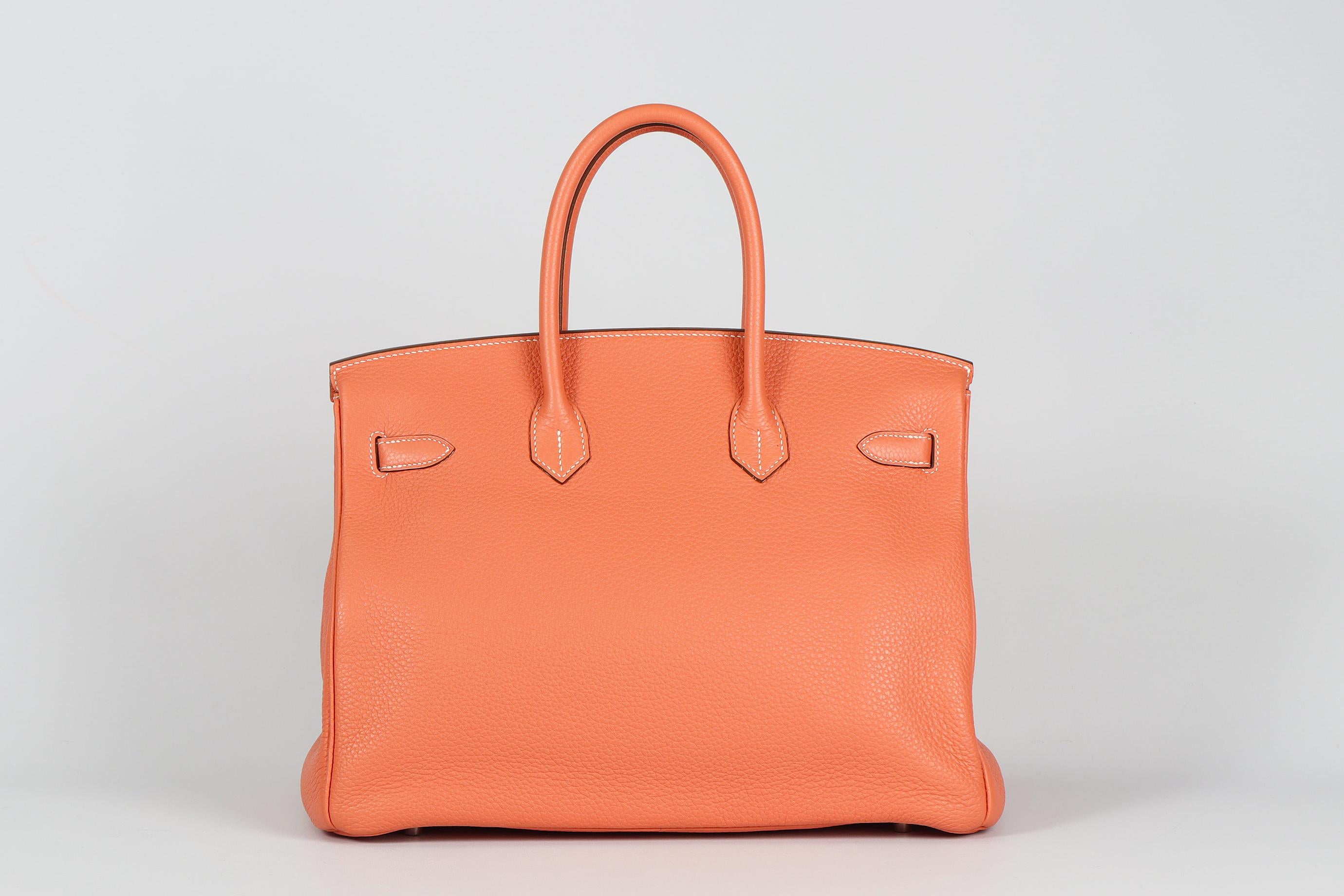 Hermès 2013 Birkin 35cm Clemence Leather Bag In Excellent Condition For Sale In London, GB