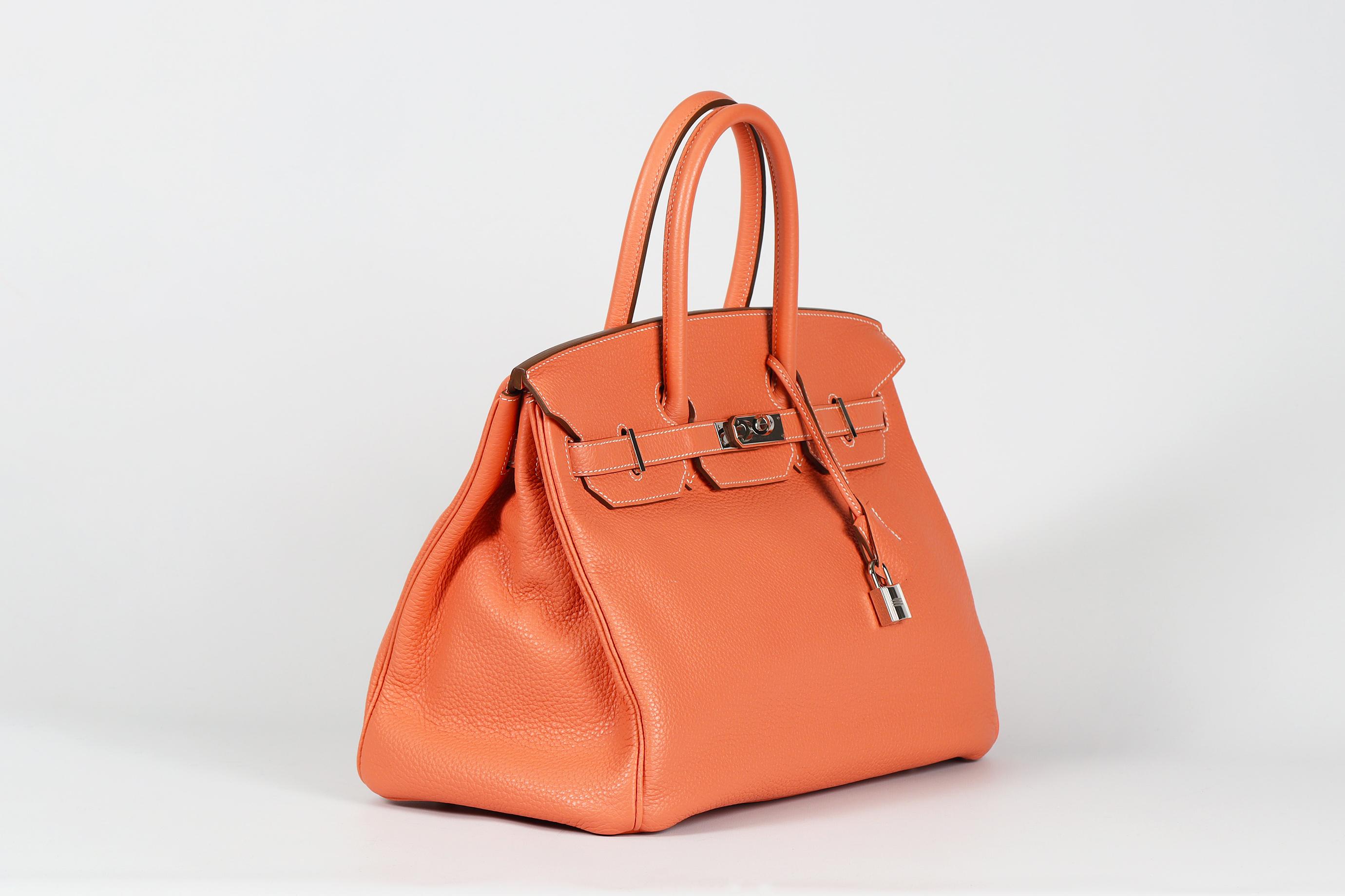 Hermès 2013 Birkin 35cm Clemence Leather Bag For Sale 3