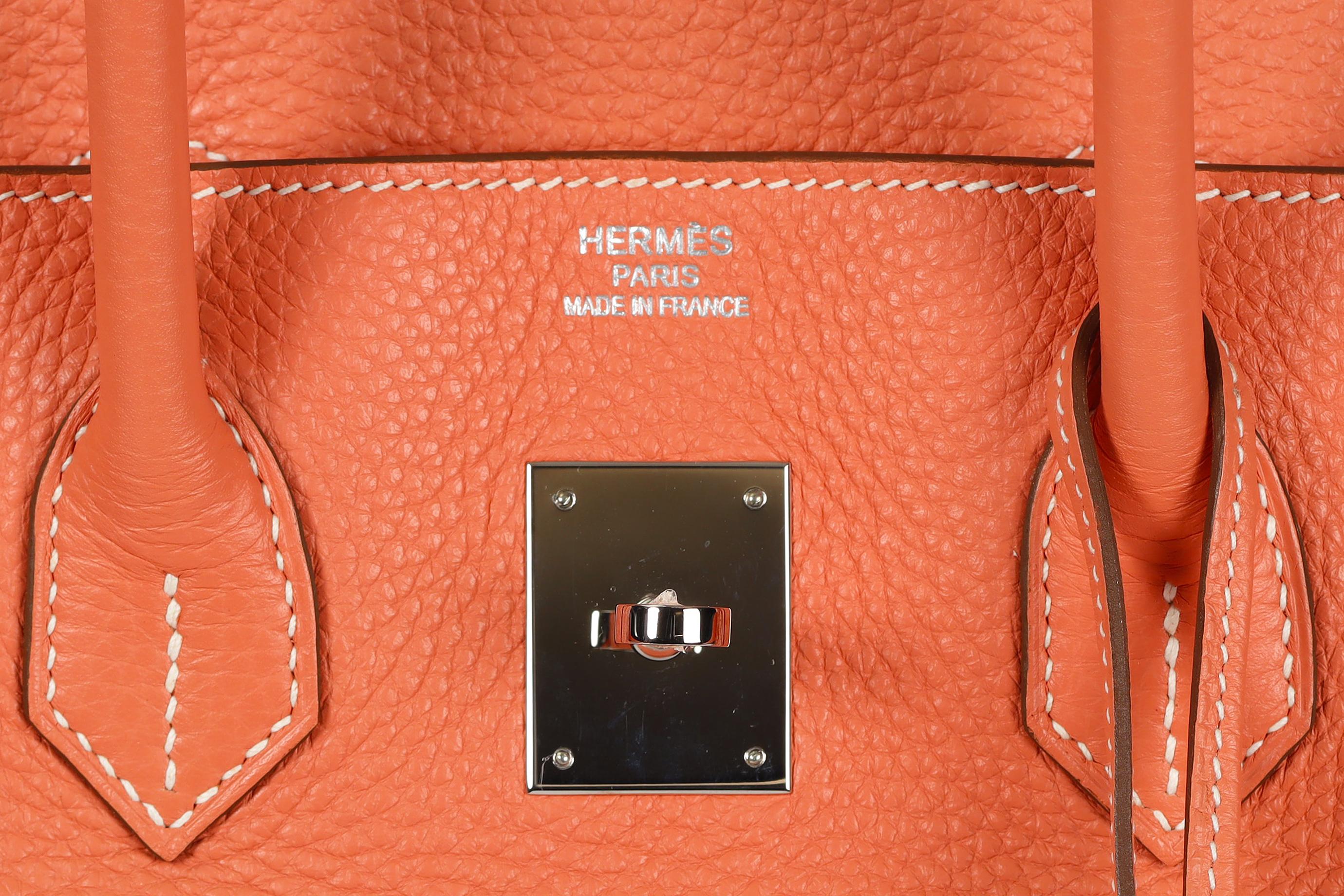 Hermès 2013 Birkin 35cm Clemence Leather Bag For Sale 5