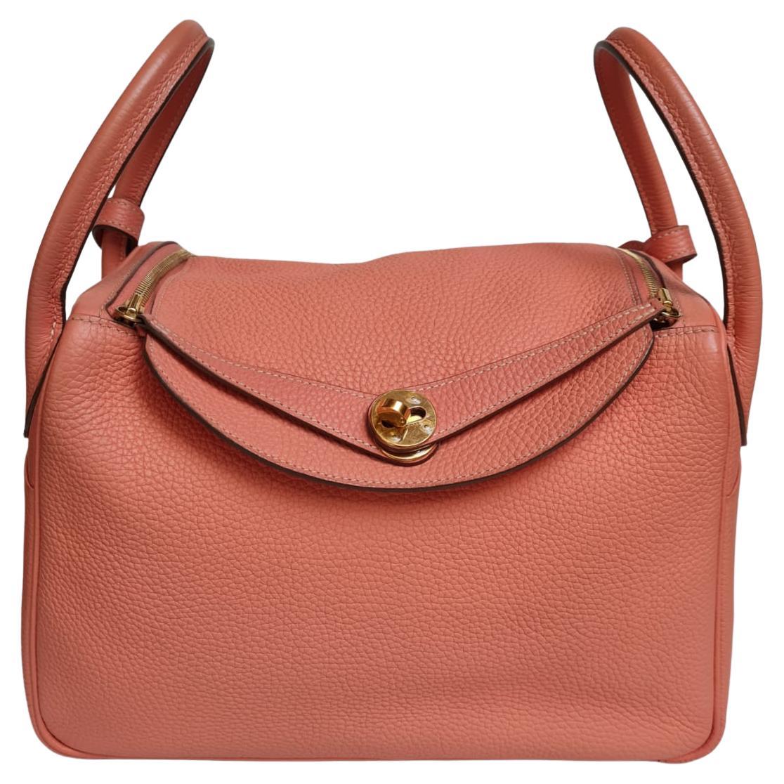 HERMES Lindy 26 Etoupe Clemence Palladium HW *New - Timeless Luxuries