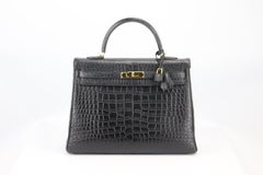 Hermès 2013 Kelly 35cm Matte Alligator Mississippiensis Leather Bag