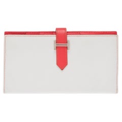 Hermès 2013 Women's Béarn Wallet in Blanc Rose Jaipur Epsom Leather
