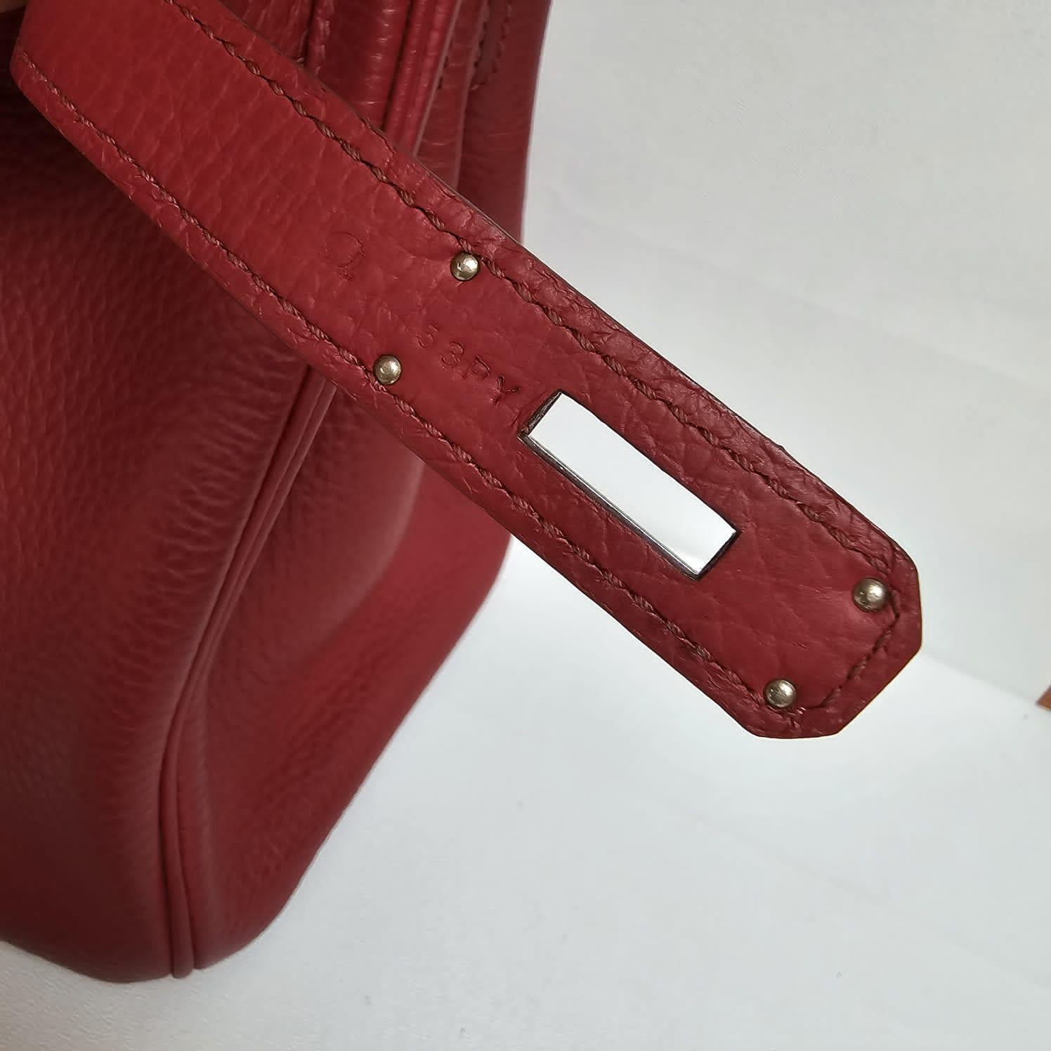 Hermes 2014 Birkin 30 Togo Rouge Garance PHW Bag 16