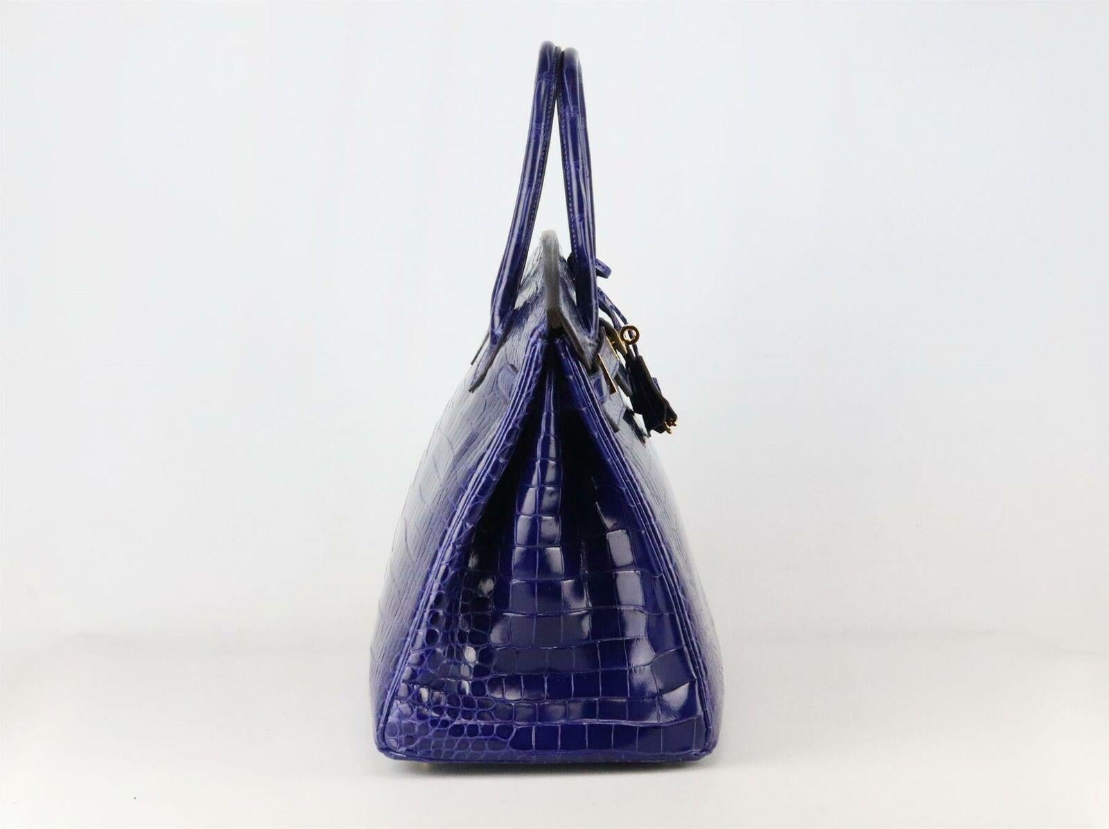 da uomo o donna Hermès 2014 Birkin 35cm in pelle di coccodrillo Porosus in vendita
