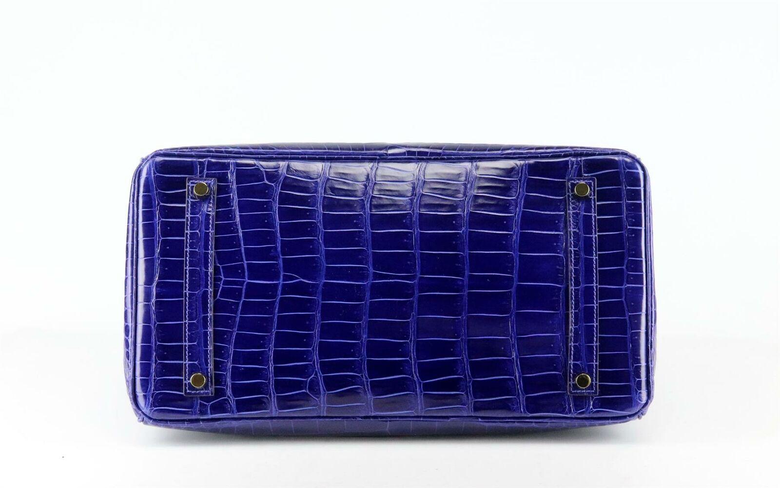 Hermès 2014 Birkin 35cm in pelle di coccodrillo Porosus in vendita 2