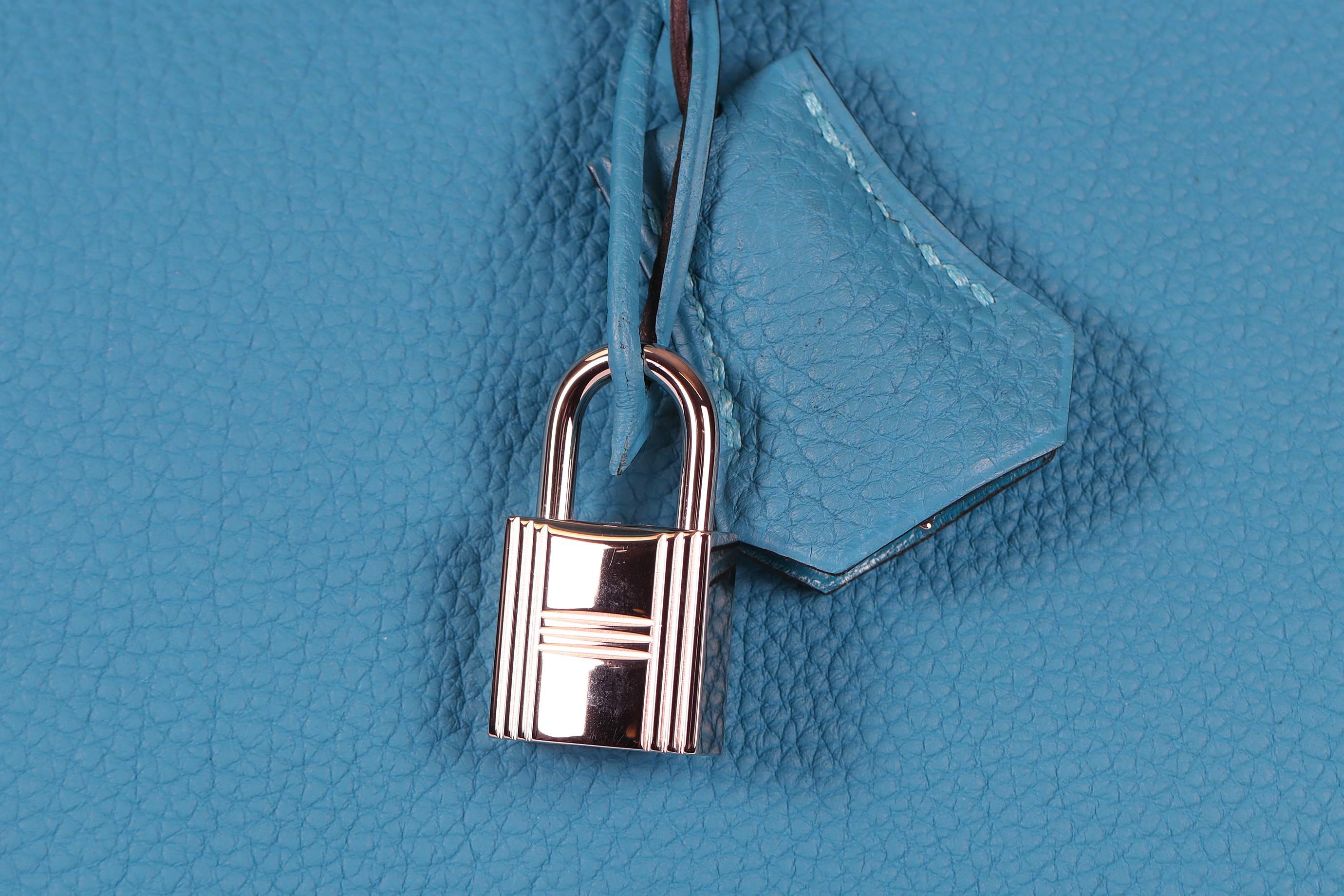 Hermès 2014 Birkin 35cm Togo Leder Tasche im Angebot 7