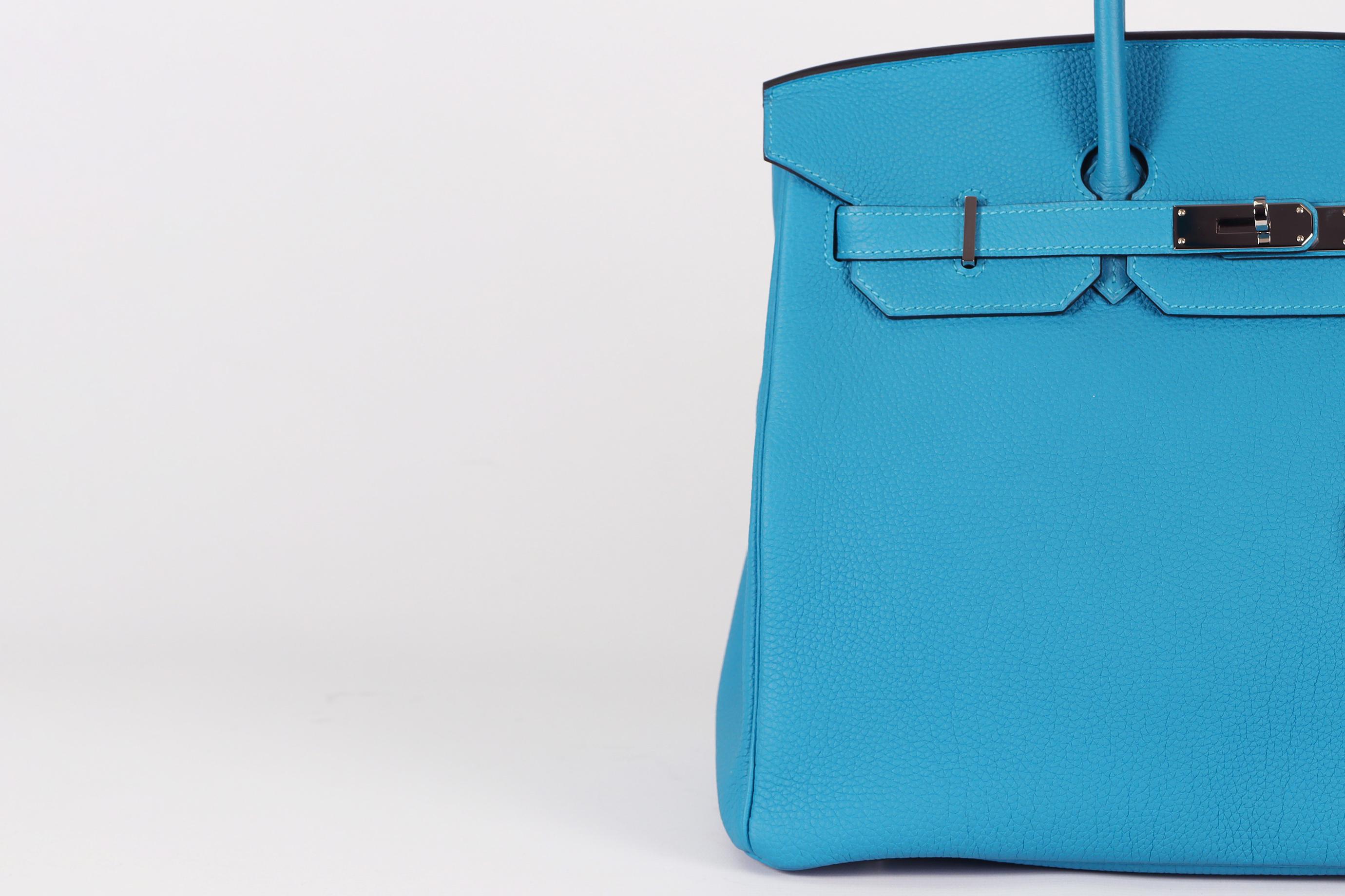 Hermès 2014 Birkin 35cm Togo Leder Tasche im Angebot 8