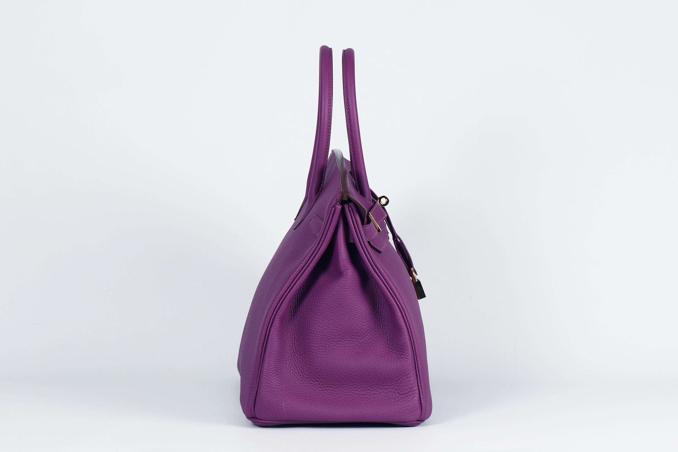 Women's or Men's Hermès 2014 Birkin 35cm Togo Leather Bag For Sale