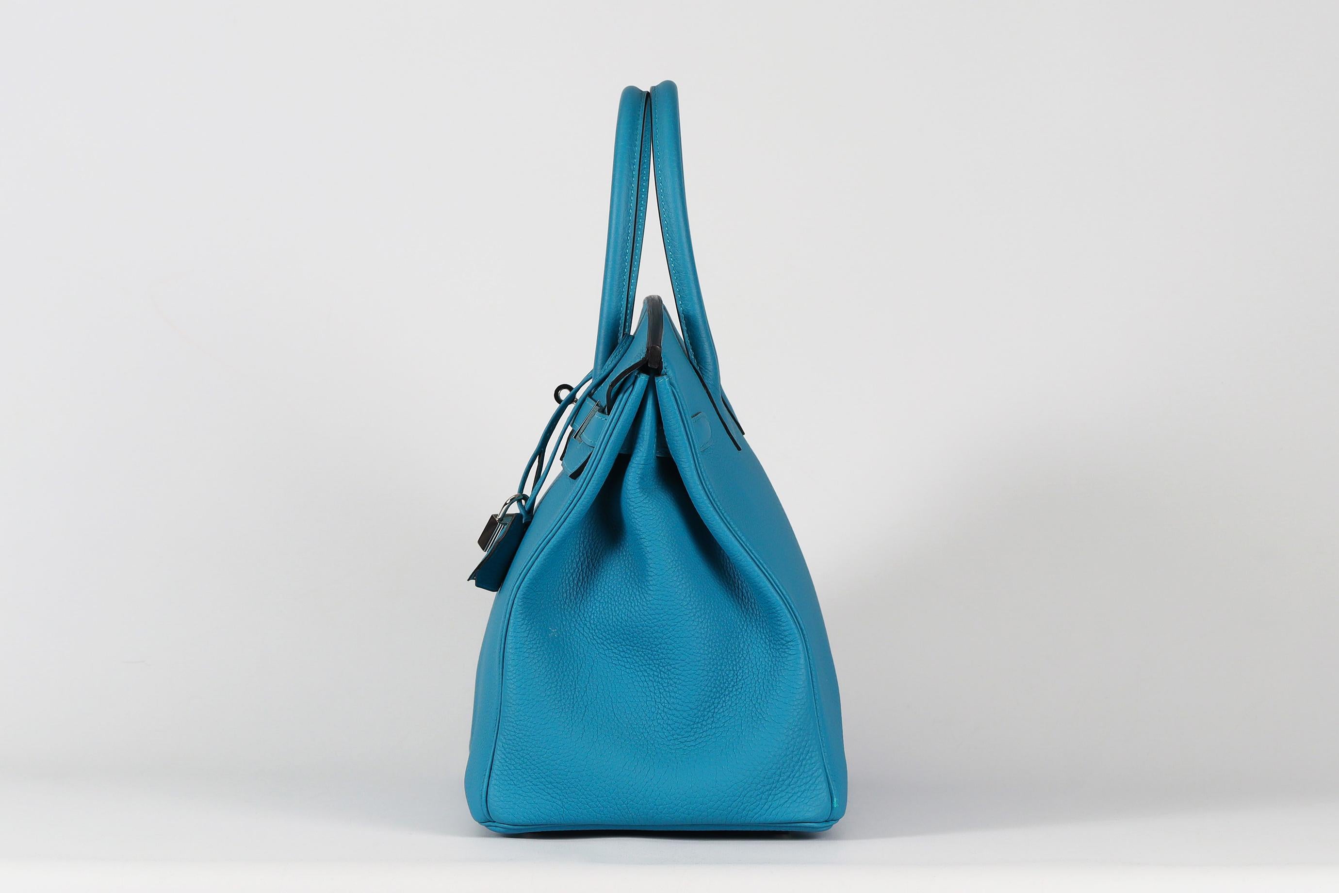 Hermès 2014 Birkin 35cm Togo Leder Tasche im Angebot 2