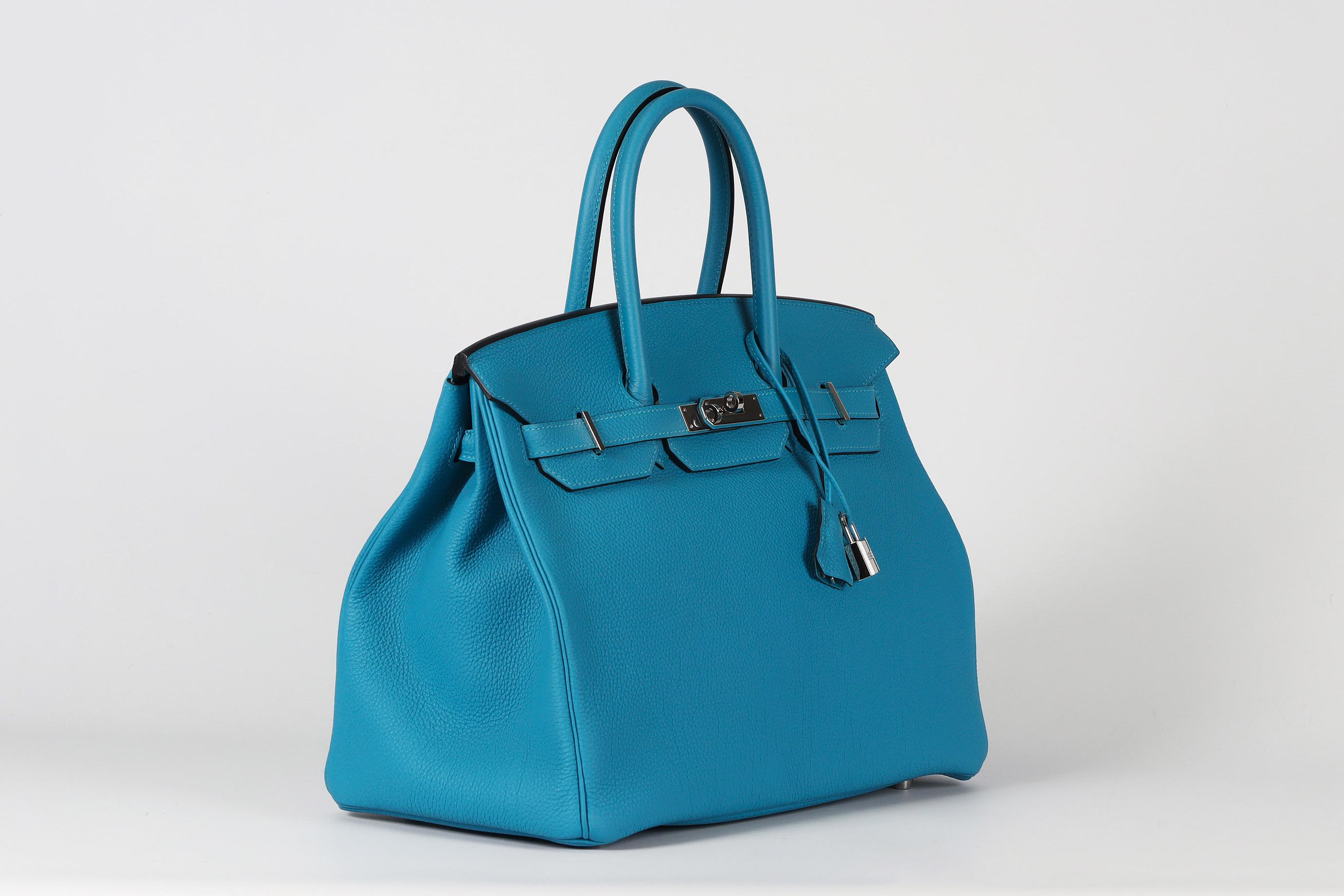 Hermès 2014 Birkin 35cm Togo Leder Tasche im Angebot 3