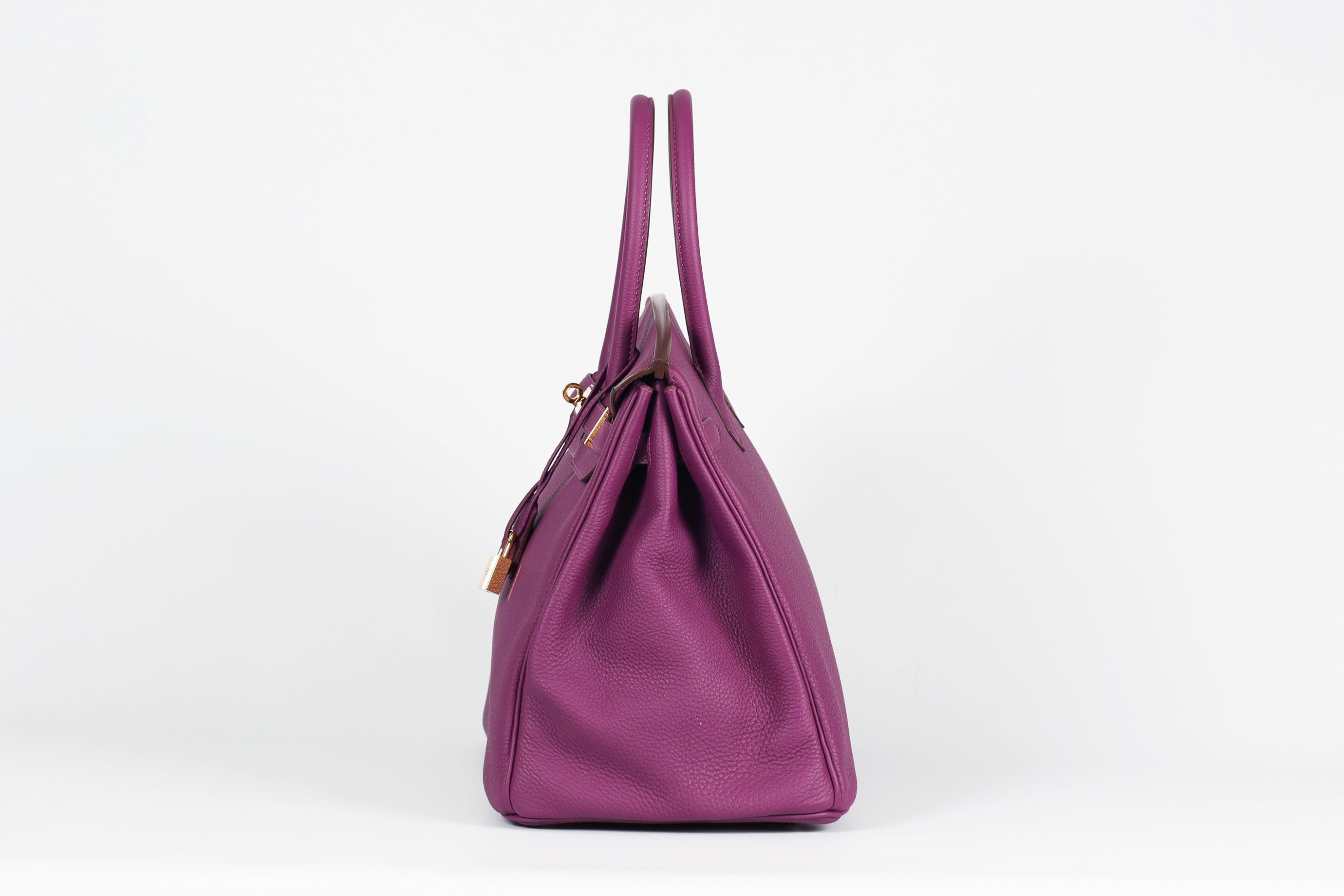 Hermès 2014 Birkin 35cm Togo Leder Tasche im Angebot 3