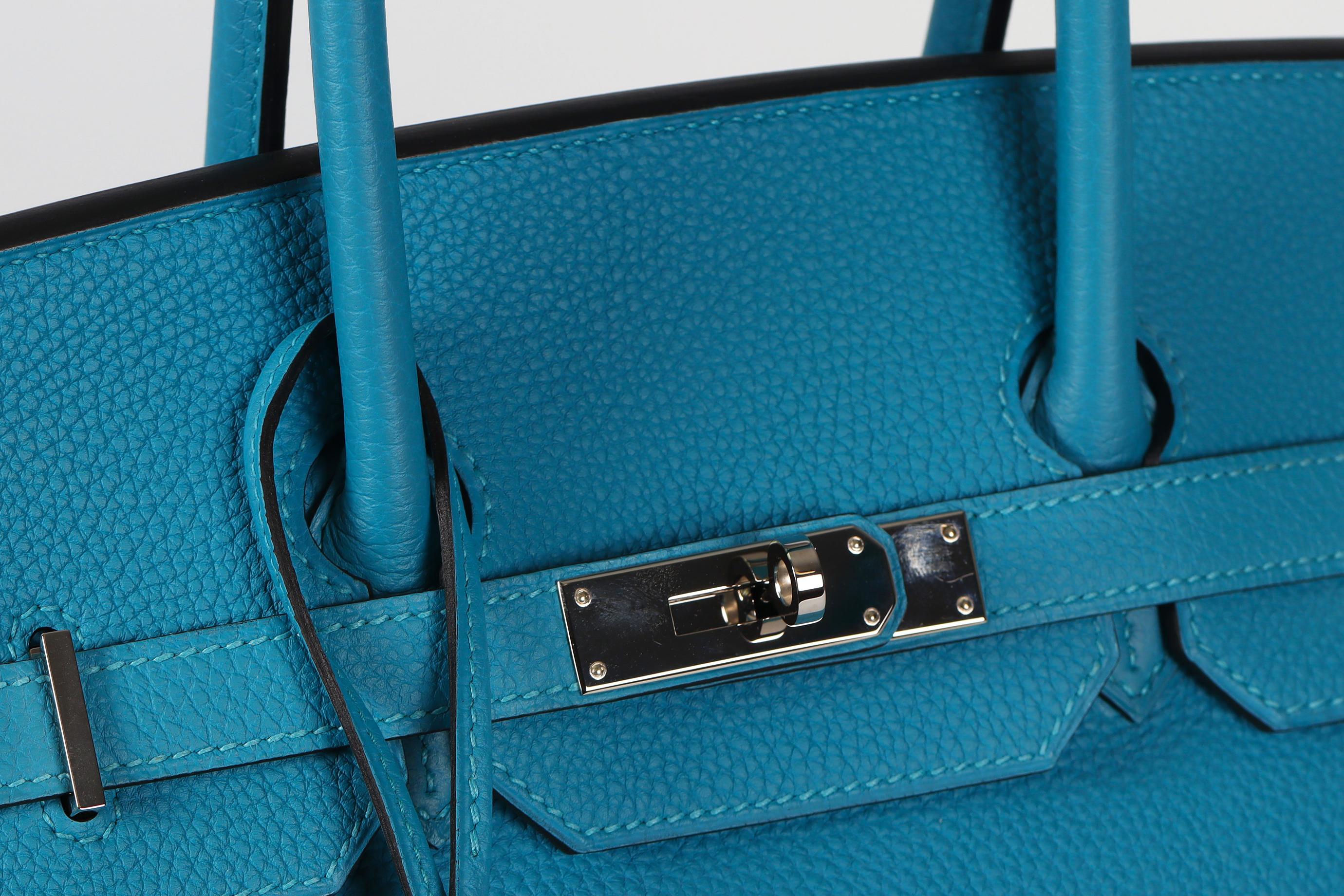 Hermès 2014 Birkin 35cm Togo Leder Tasche im Angebot 4